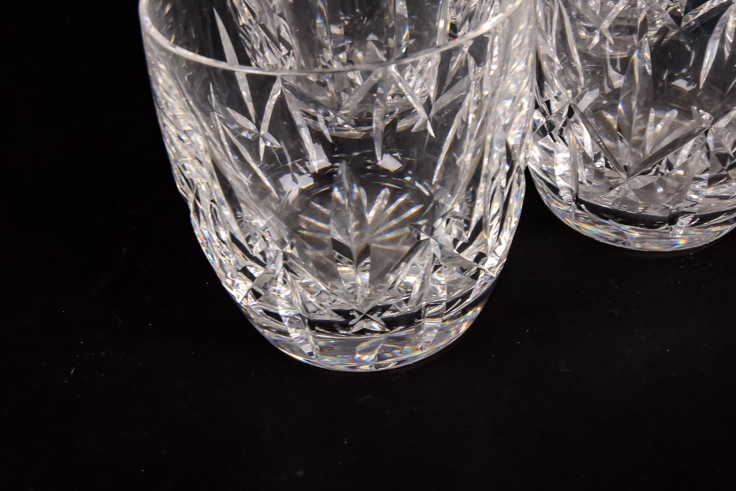 Set of Six Waterford Crystal Rocks Glasses
