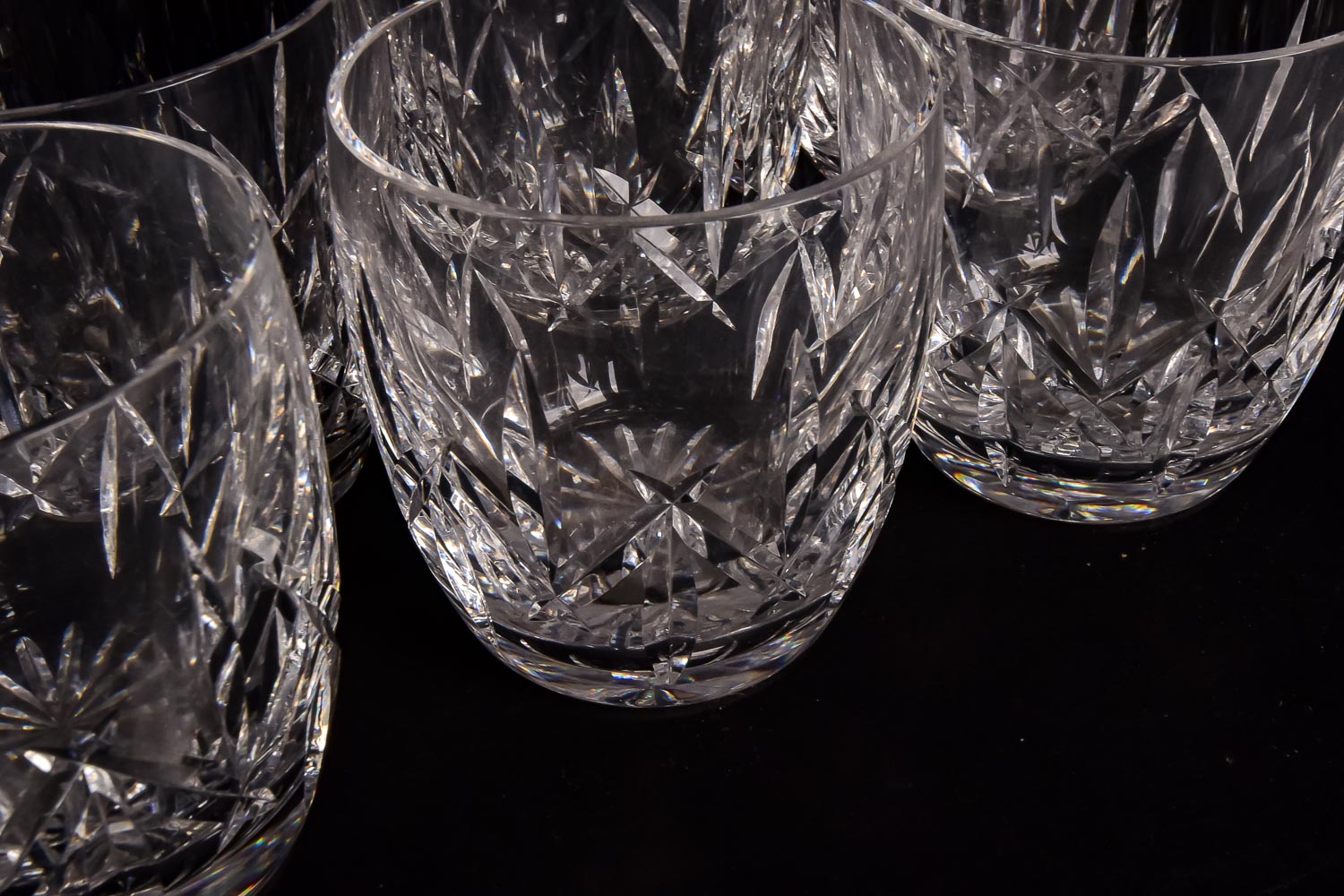 Set of Six Waterford Crystal Rocks Glasses