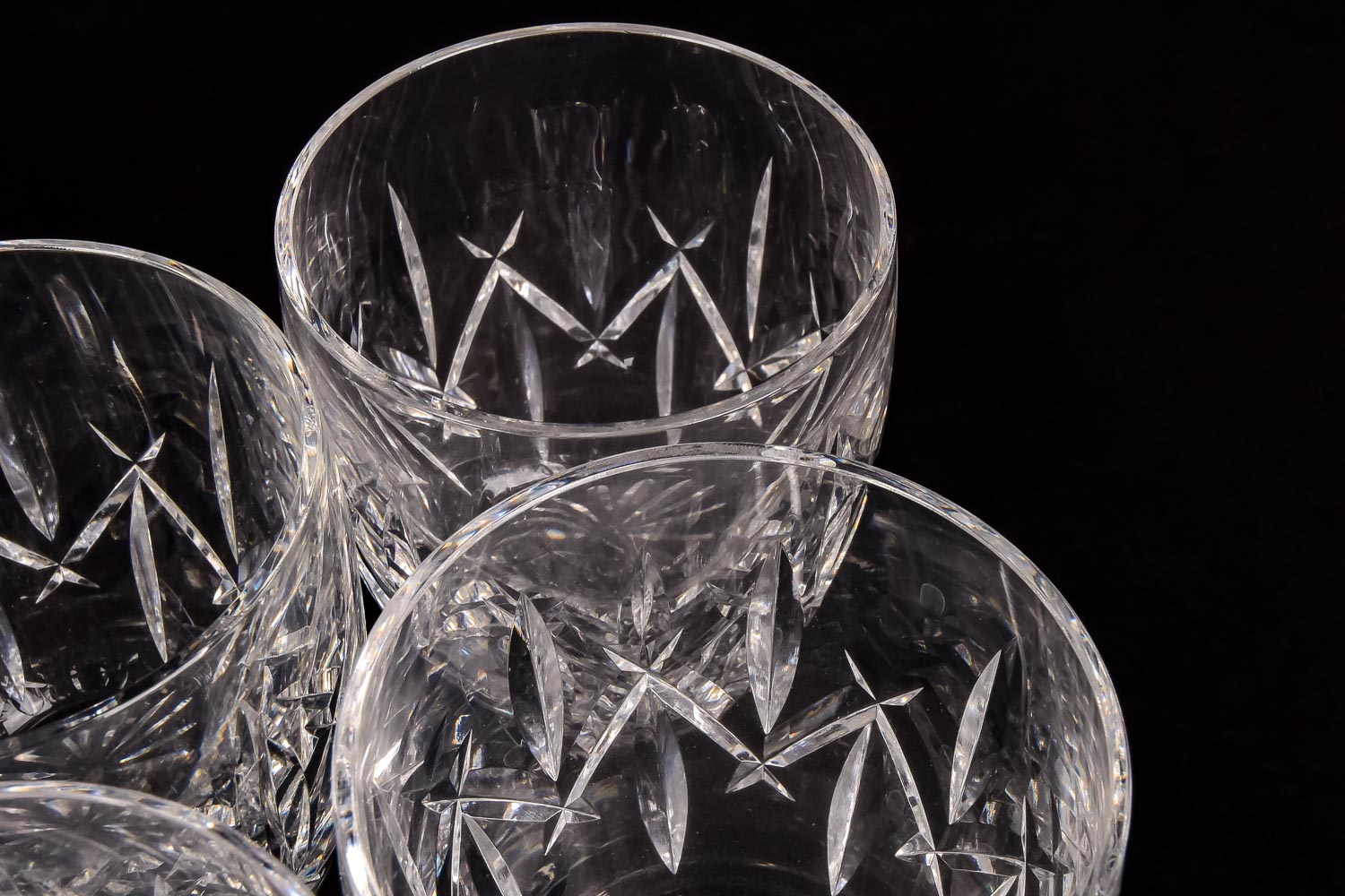 Set of Six Waterford Crystal Rocks Glasses