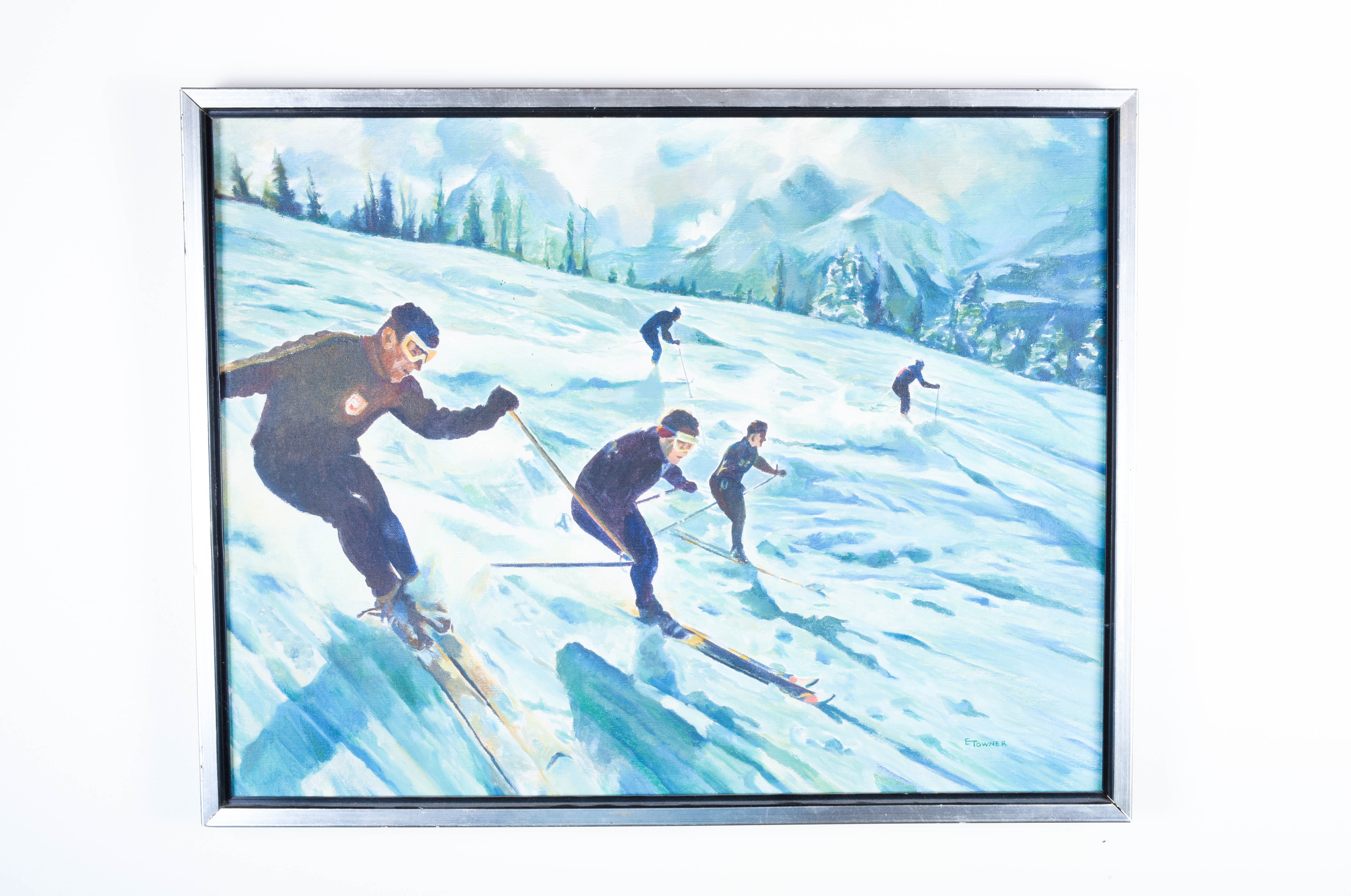 Acrylic on Canvas Painting by E. Towner