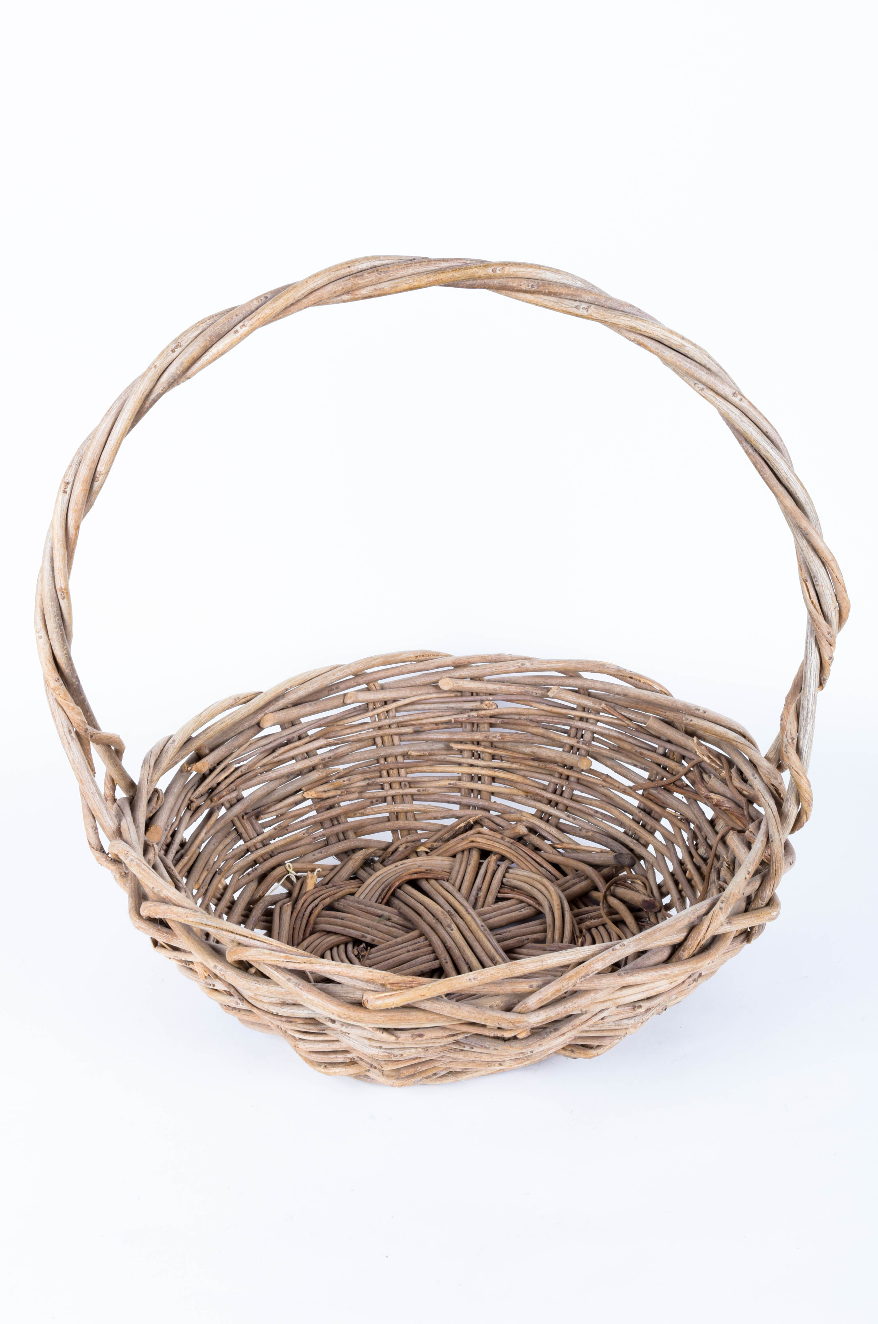 Vintage Woven Gathering Basket