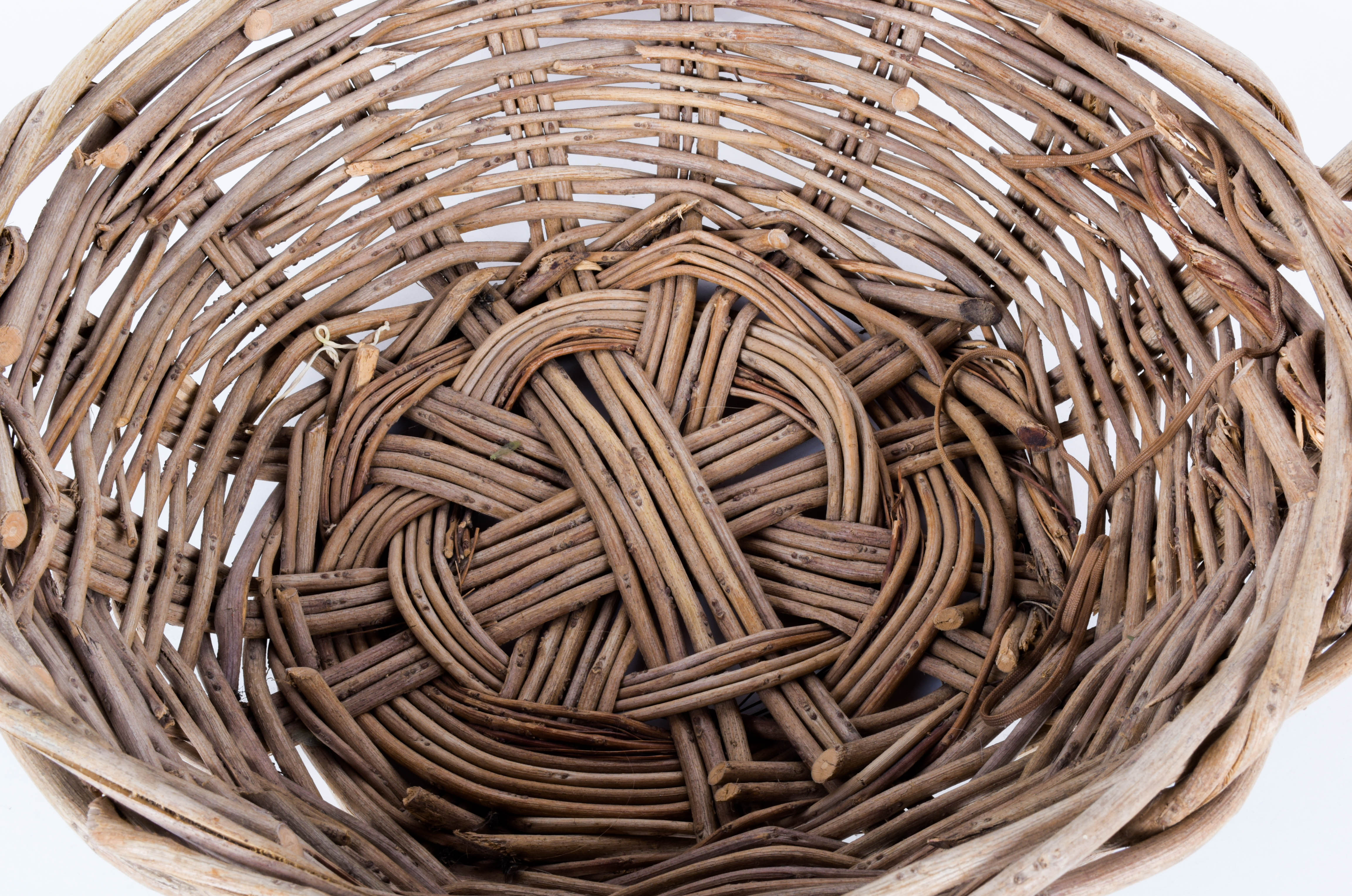 Vintage Woven Gathering Basket