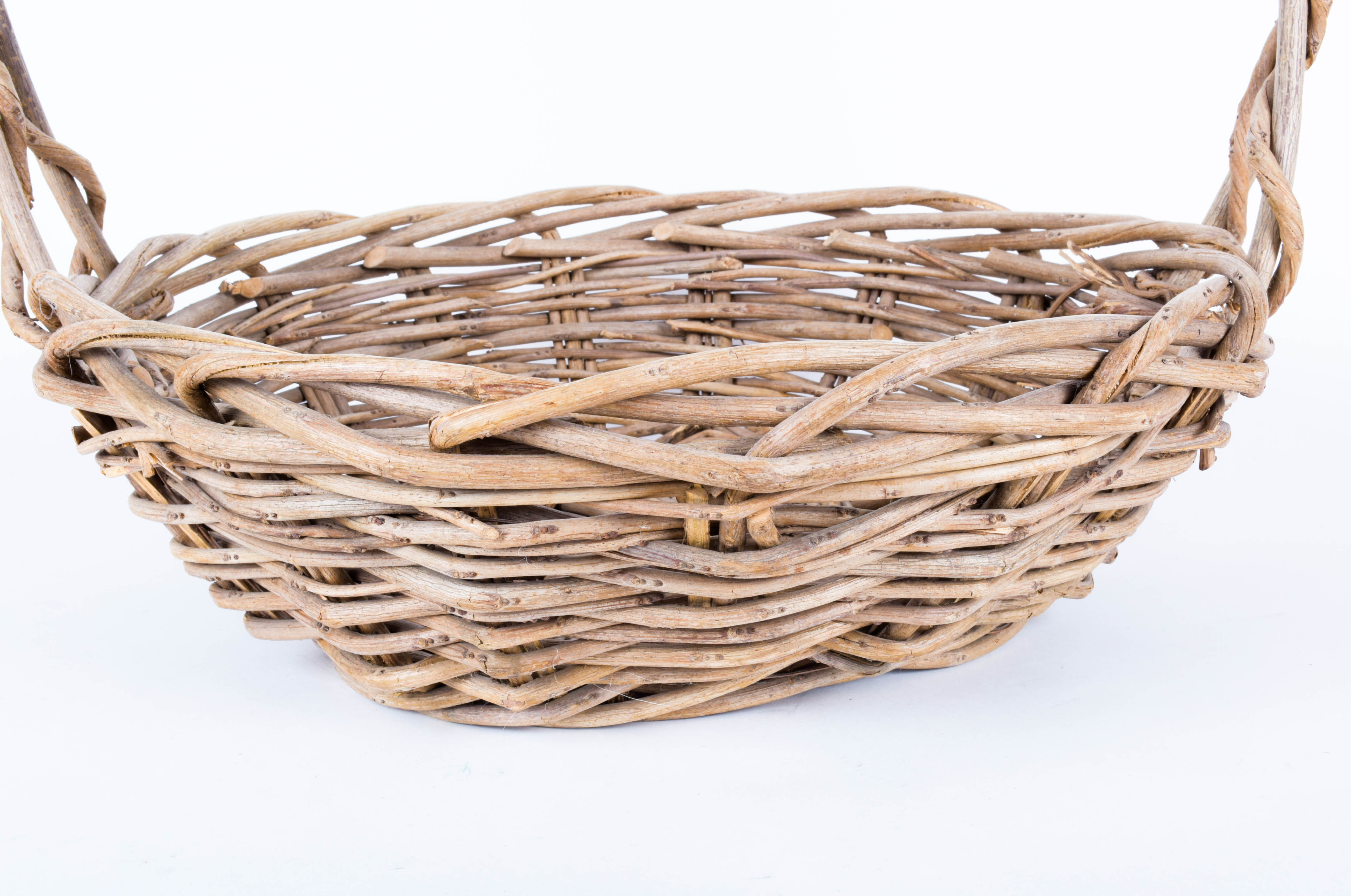Vintage Woven Gathering Basket