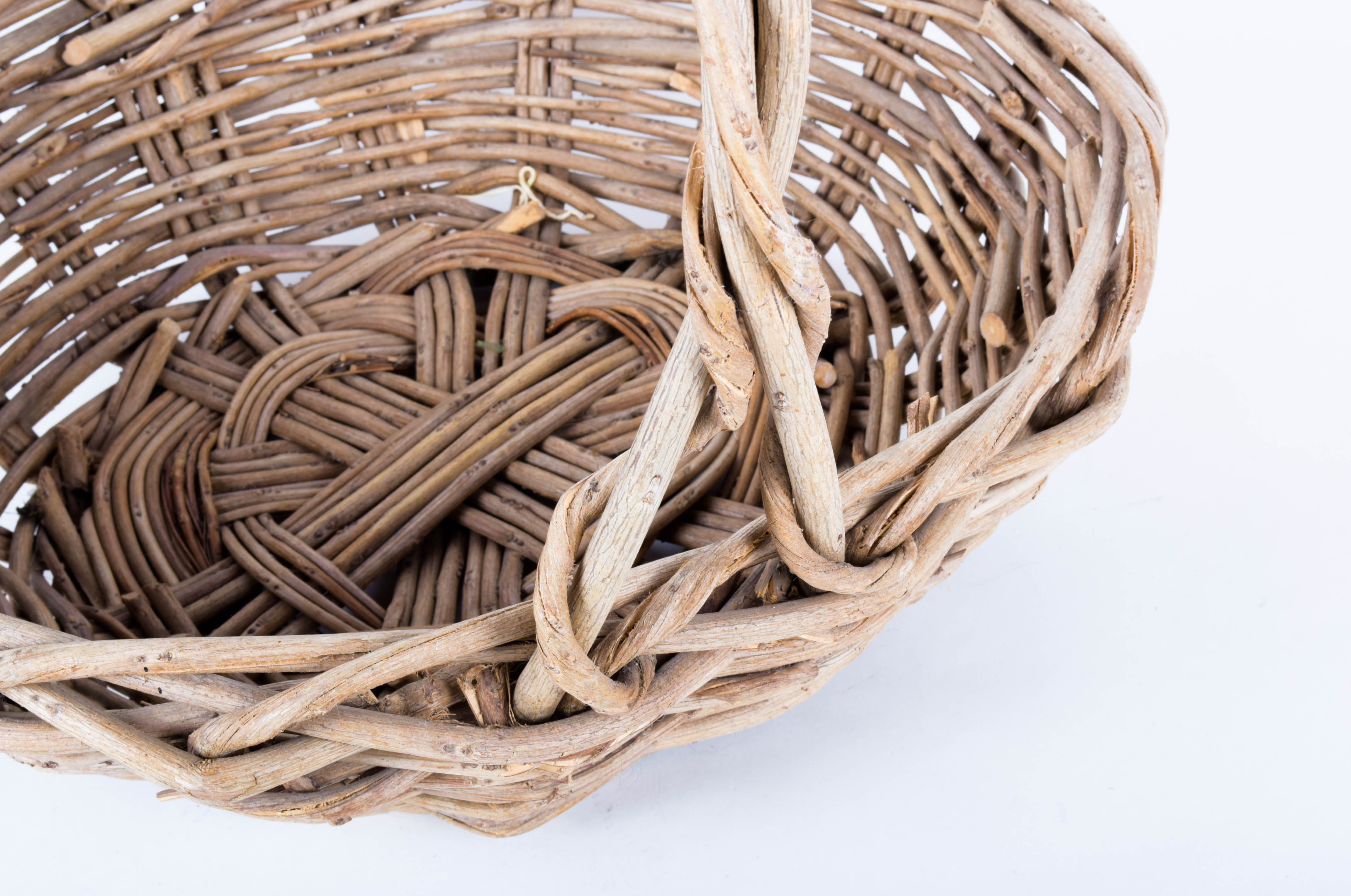 Vintage Woven Gathering Basket