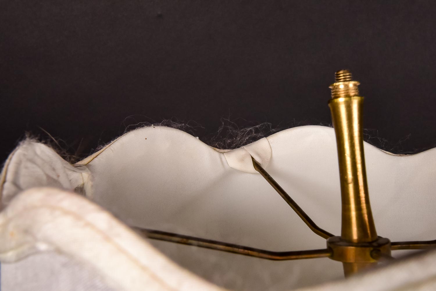 Vintage Glass and Brass Lamp