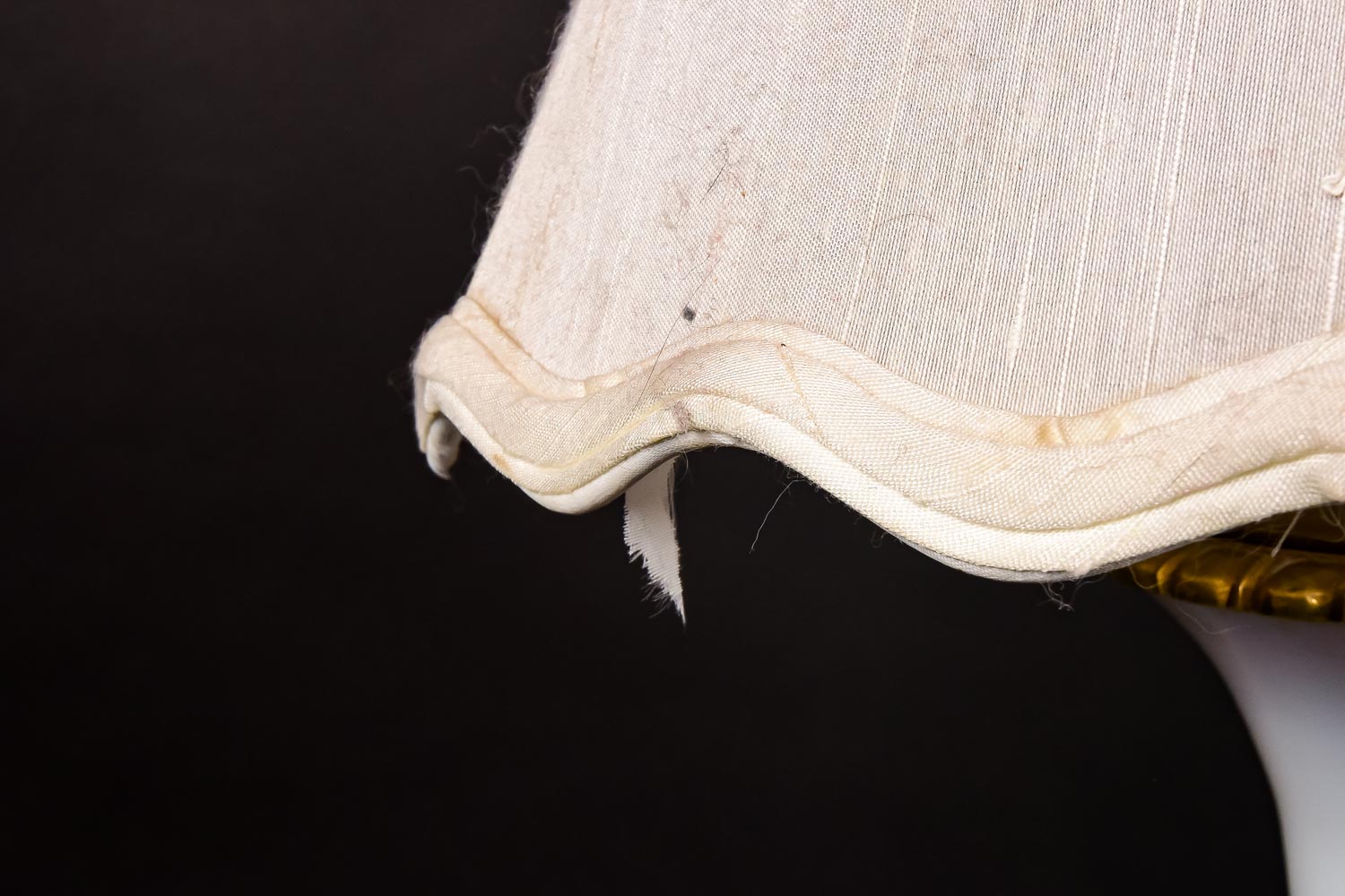 Vintage Glass and Brass Lamp