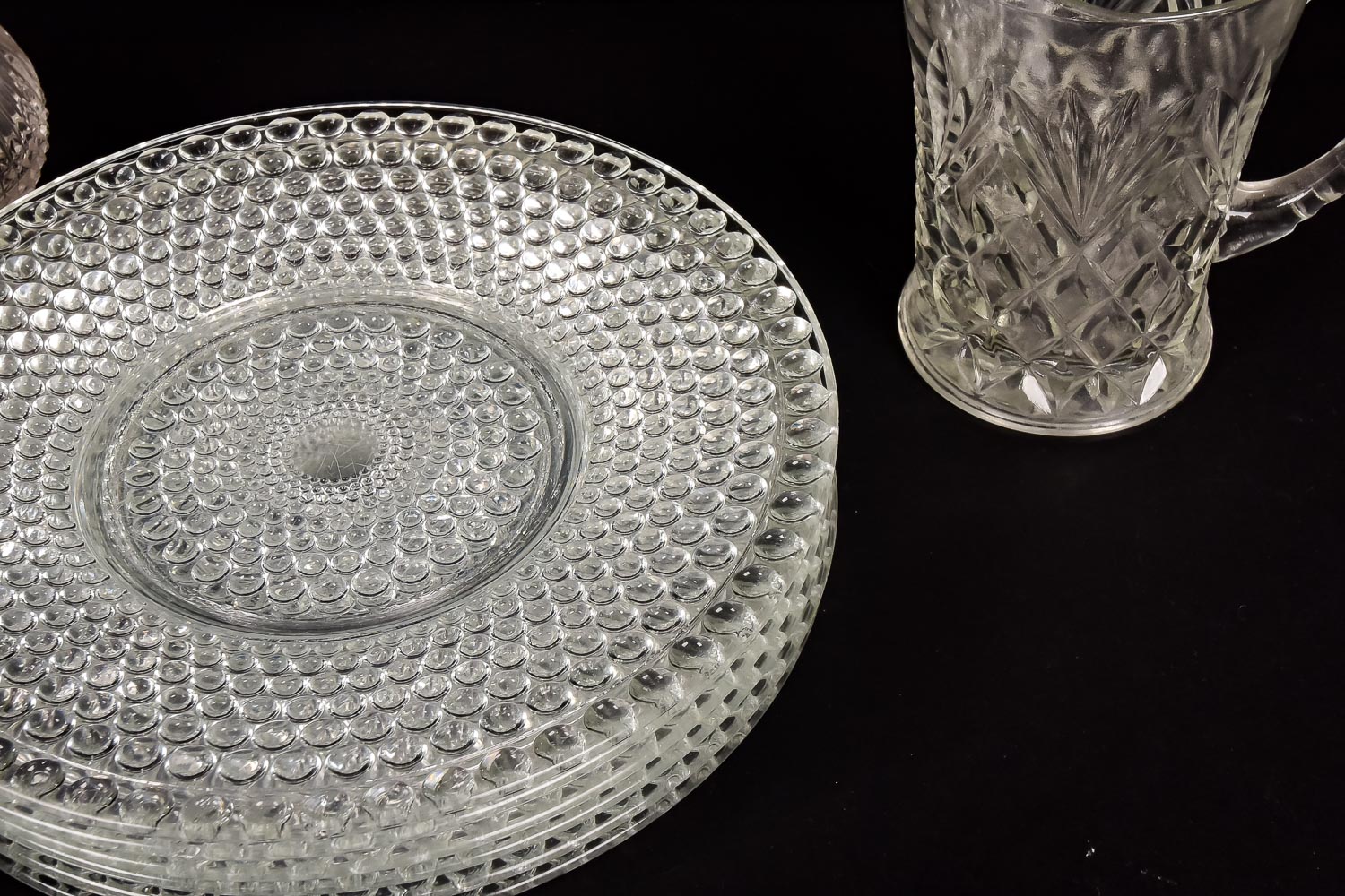 Collection of Pressed Glass Tableware