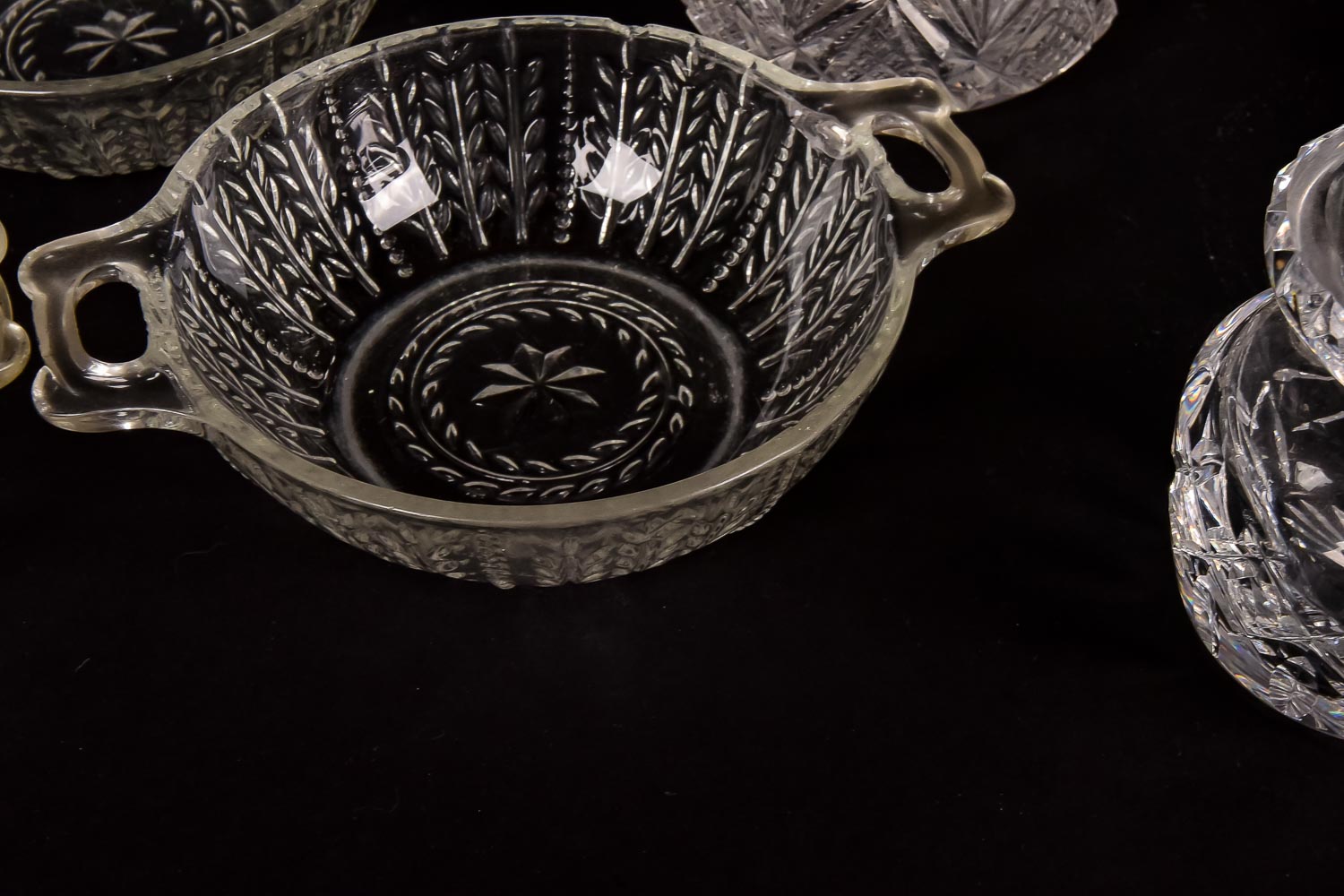 Collection of Pressed Glass Tableware