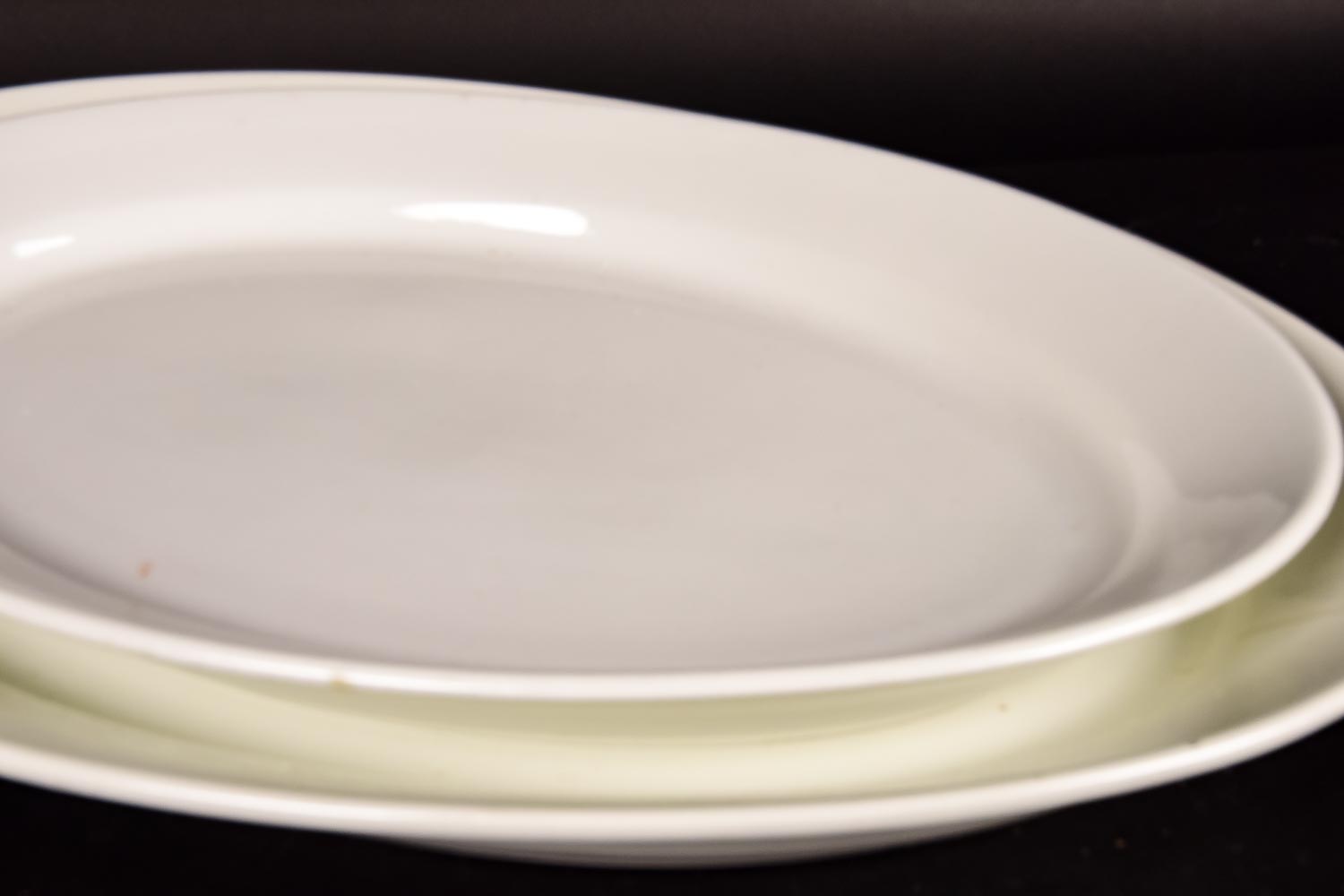 Pair of English Glazed Ceramic Platters