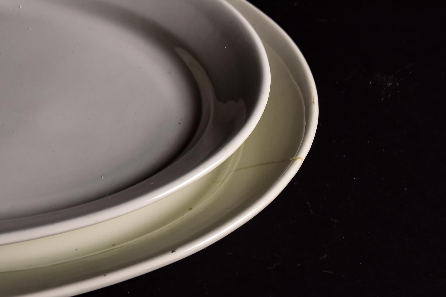 Pair of English Glazed Ceramic Platters