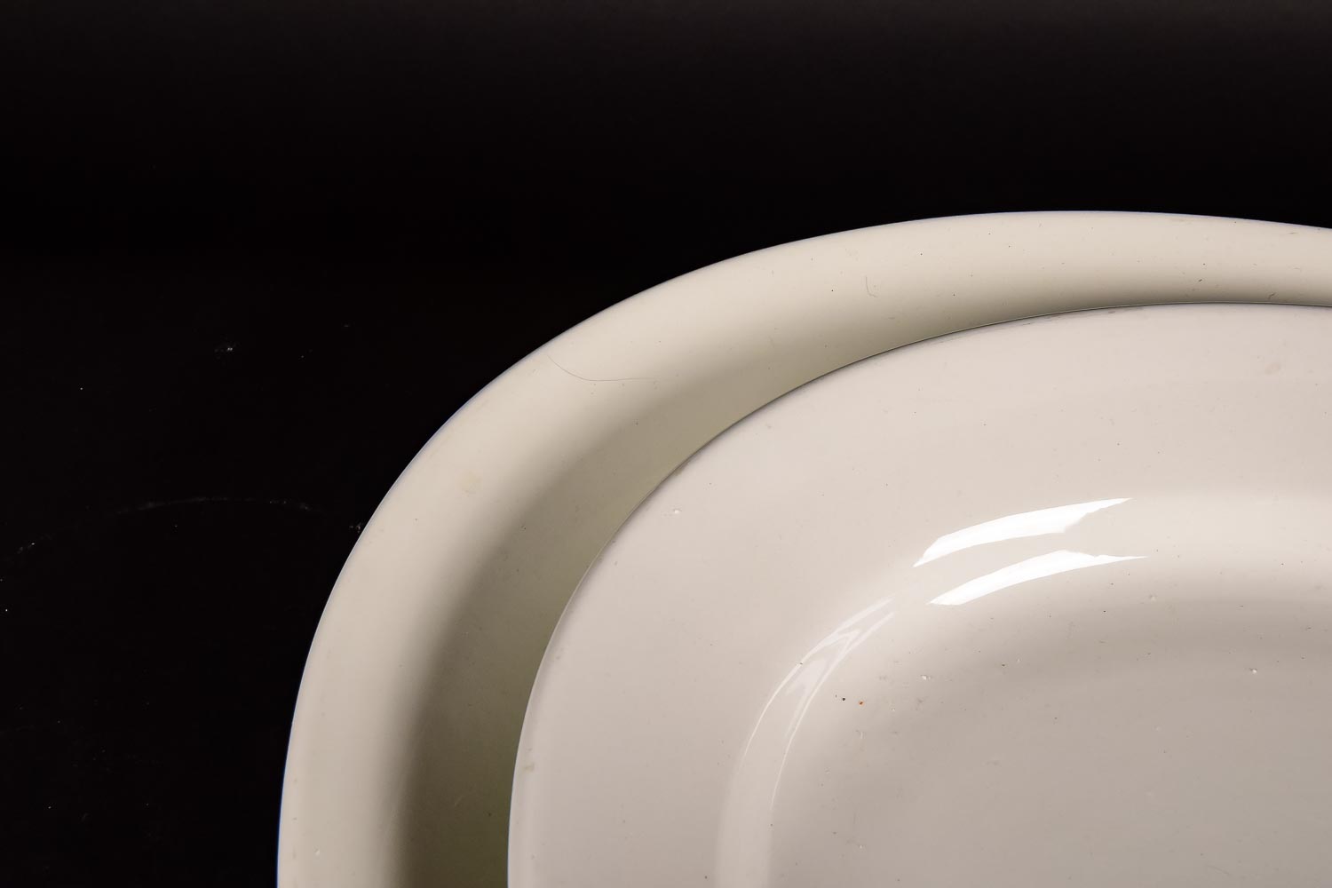 Pair of English Glazed Ceramic Platters