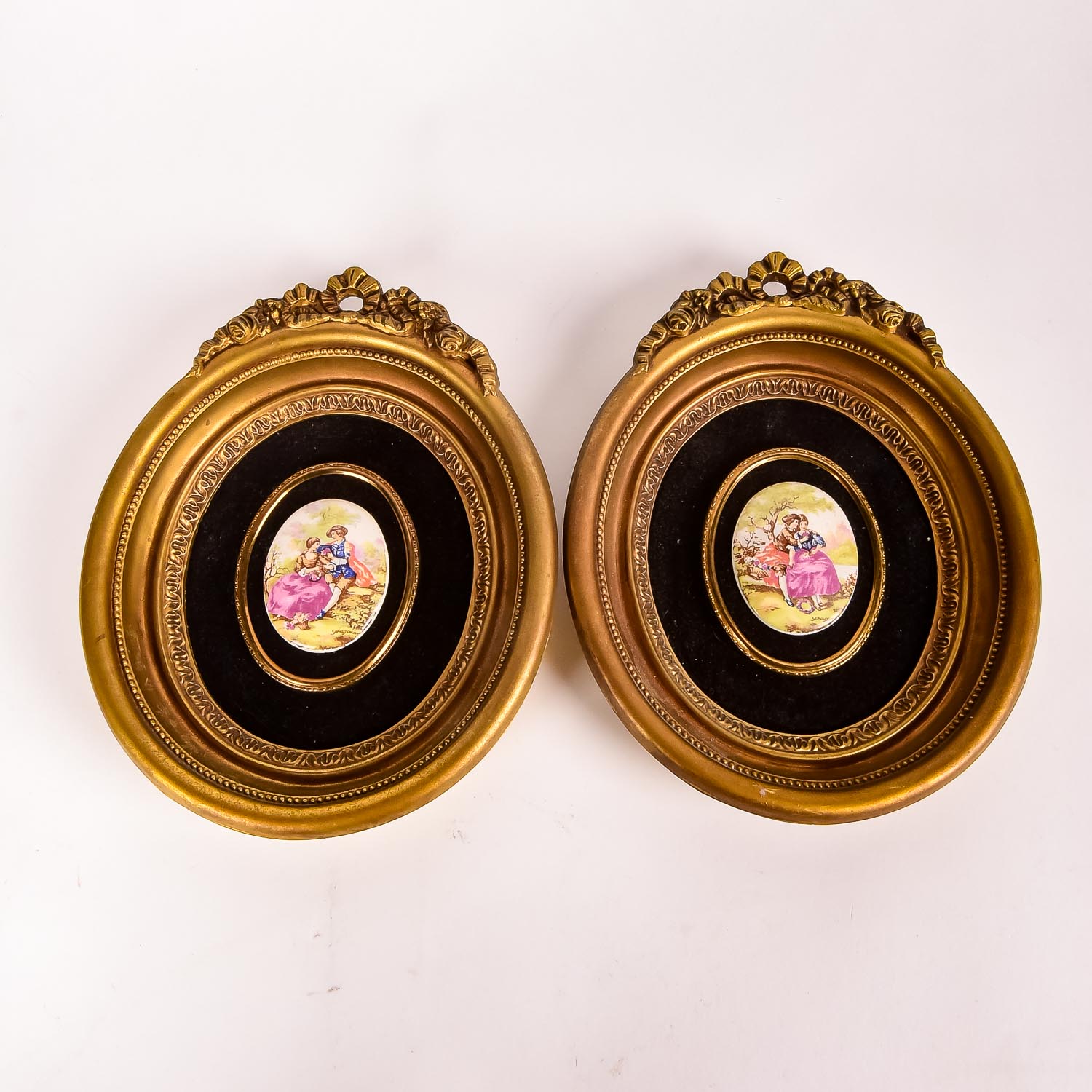 Jean-Honoré Fragonard Printed Porcelain Cameos