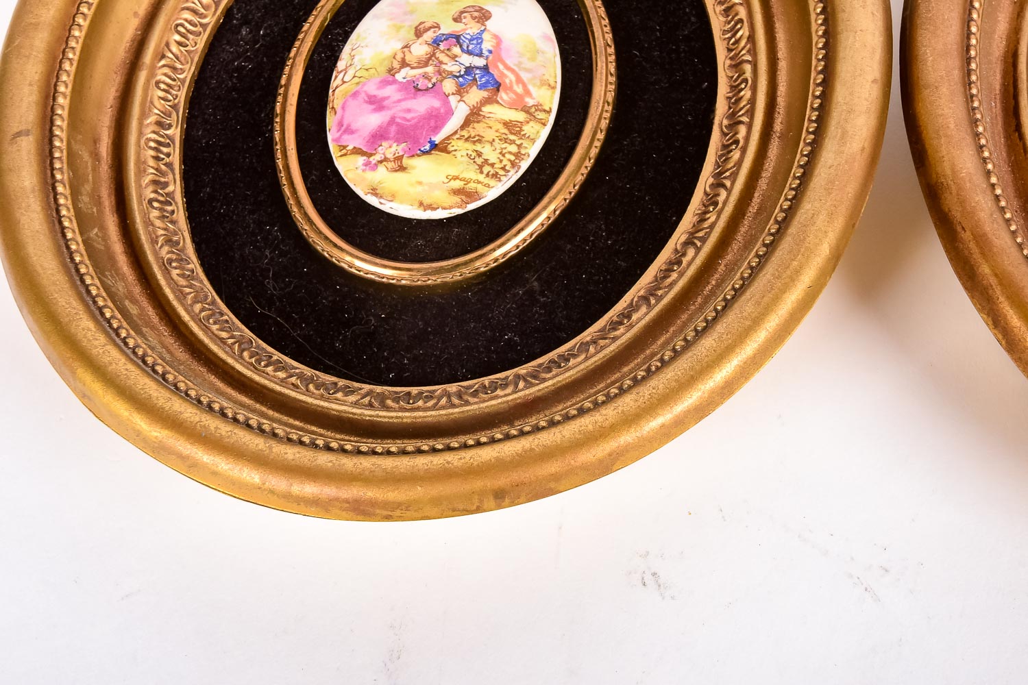 Jean-Honoré Fragonard Printed Porcelain Cameos