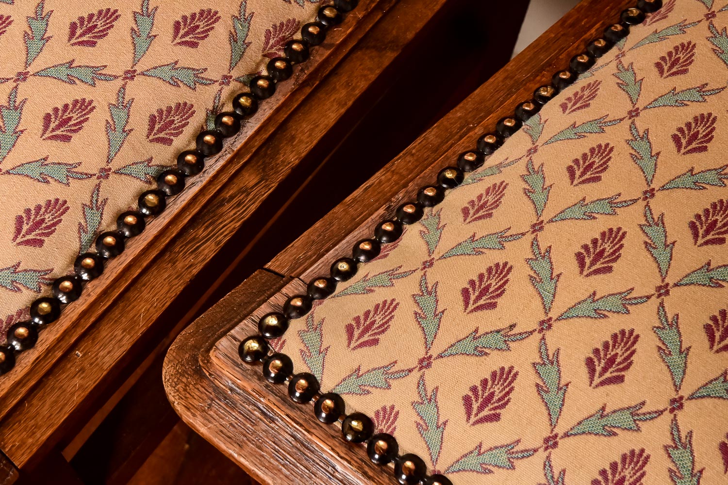 Pair of Vintage Upholstered Dining Side Chairs