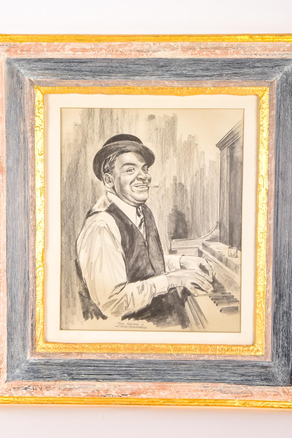 Original Fats Waller Pencil Drawing by Joe Barros