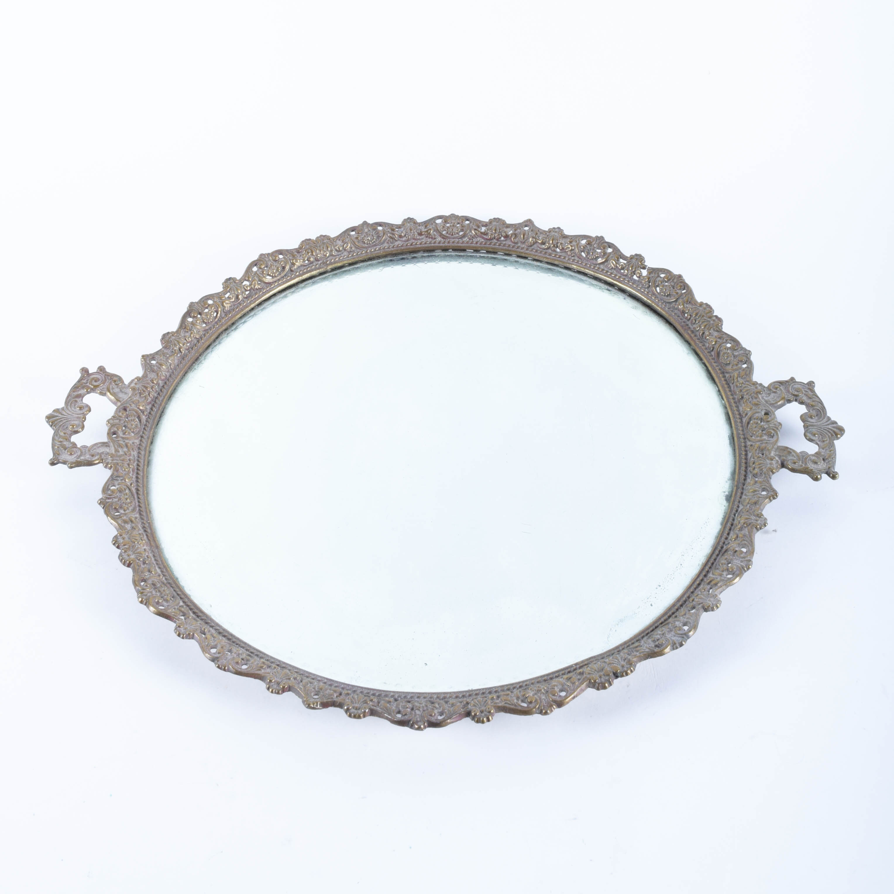 Vintage Mirrored Vanity Tray