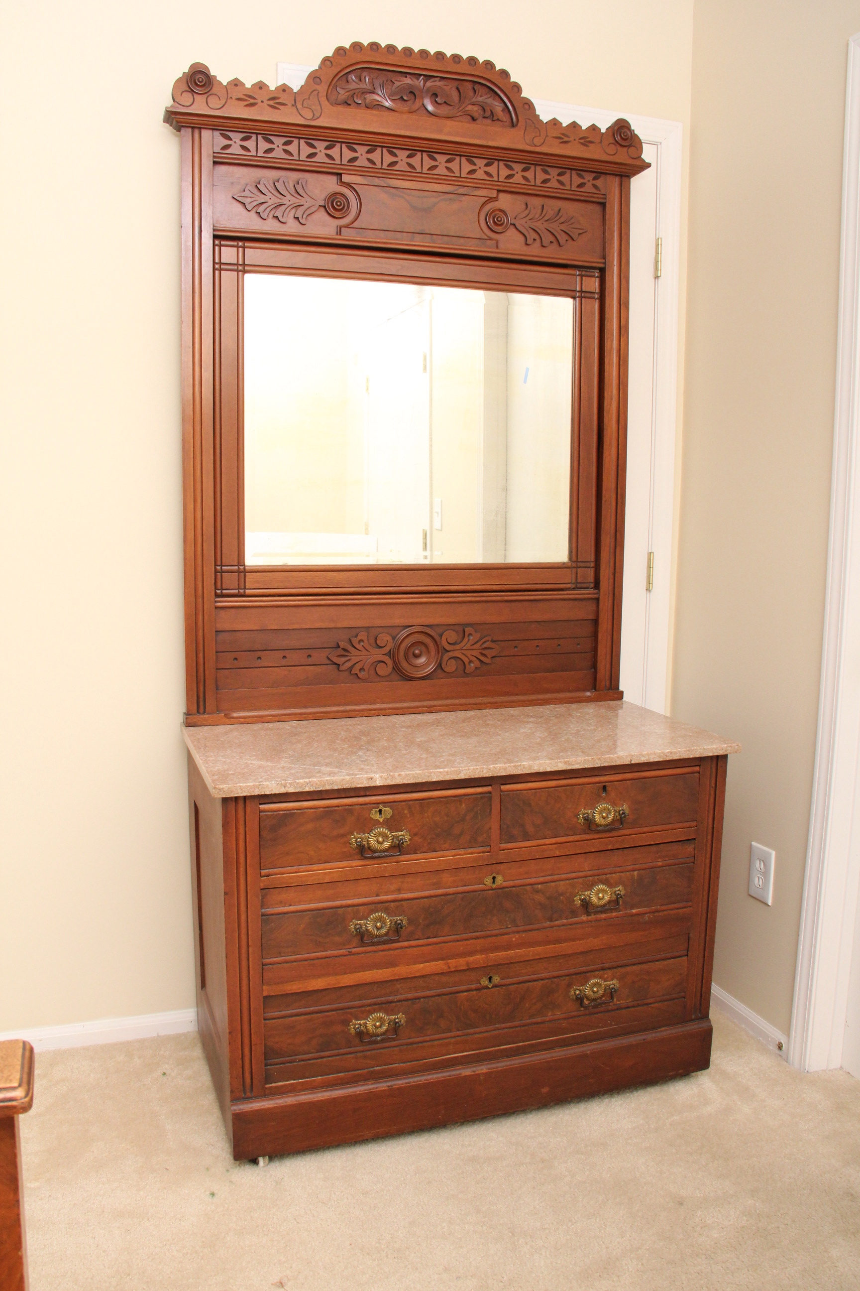 Eastlake Dresser with Swing Mirror