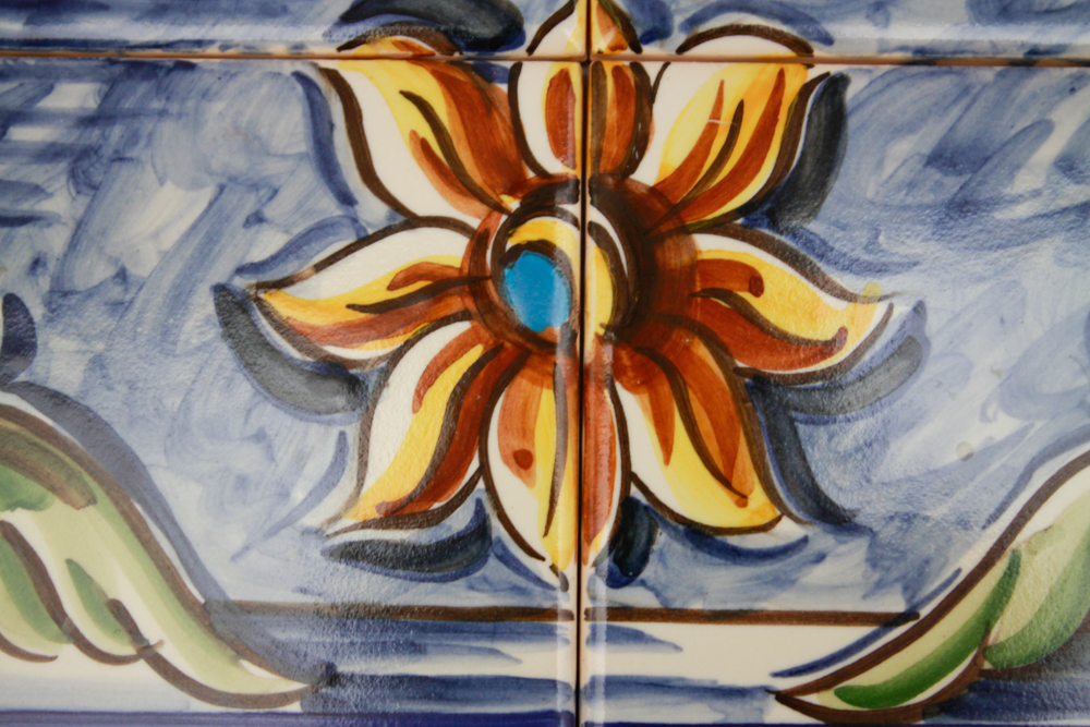 Signed Portugese Tile Mural by Paulo Silva