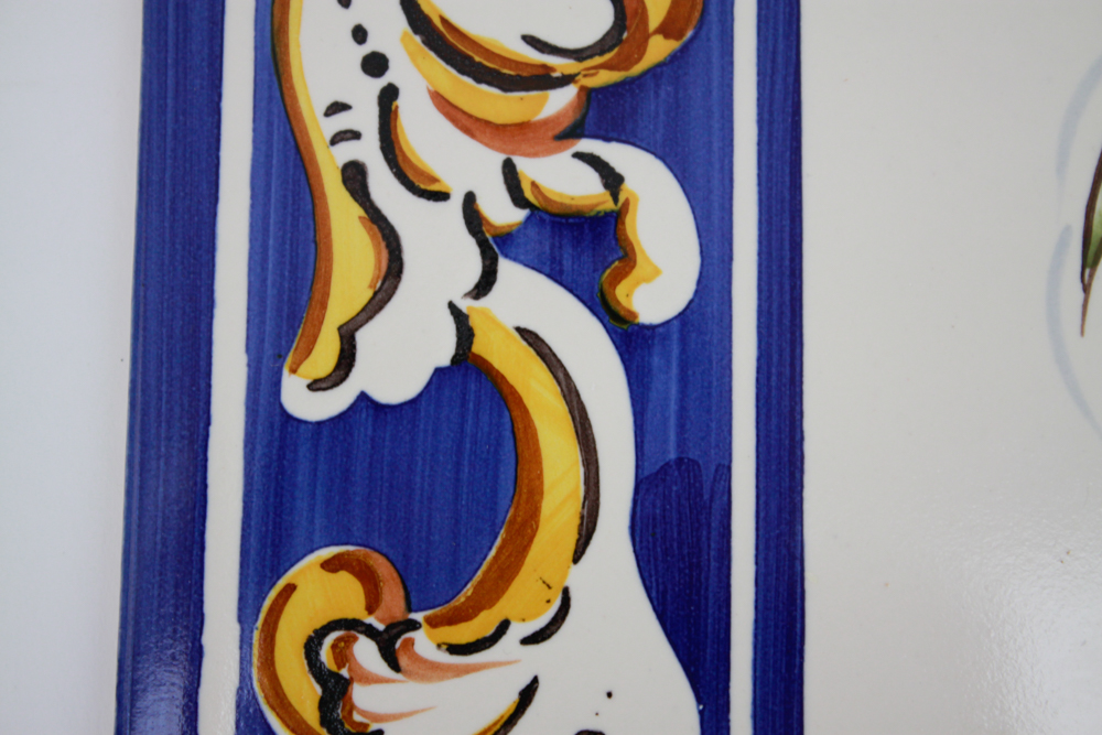 Signed Portugese Tile Mural by Paulo Silva