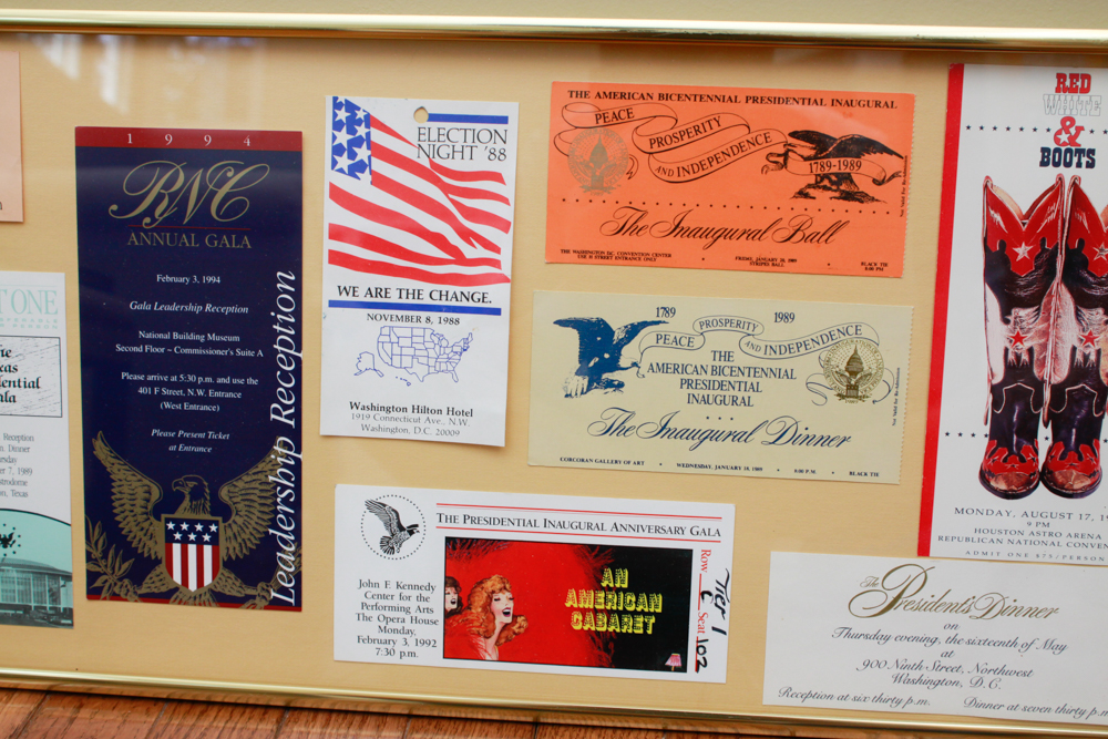 Pair of Framed Republican Tickets & Memorabilia