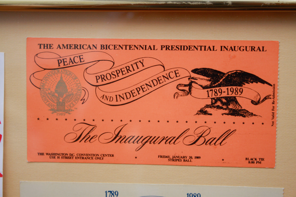 Pair of Framed Republican Tickets & Memorabilia