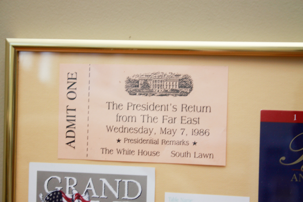 Pair of Framed Republican Tickets & Memorabilia