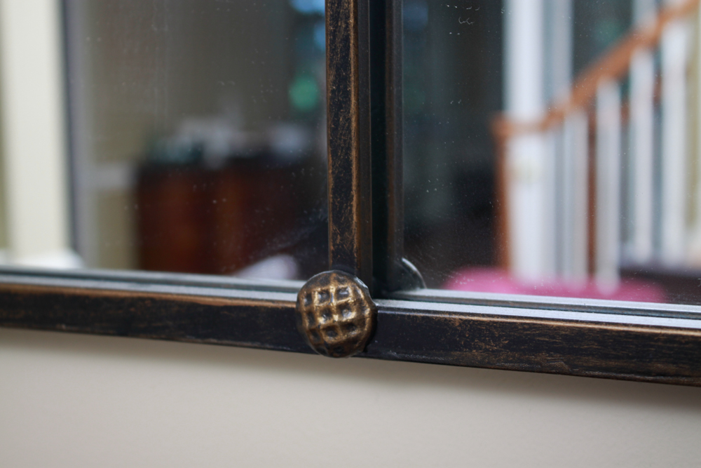 Arched Window Pane Style Wall Mirror