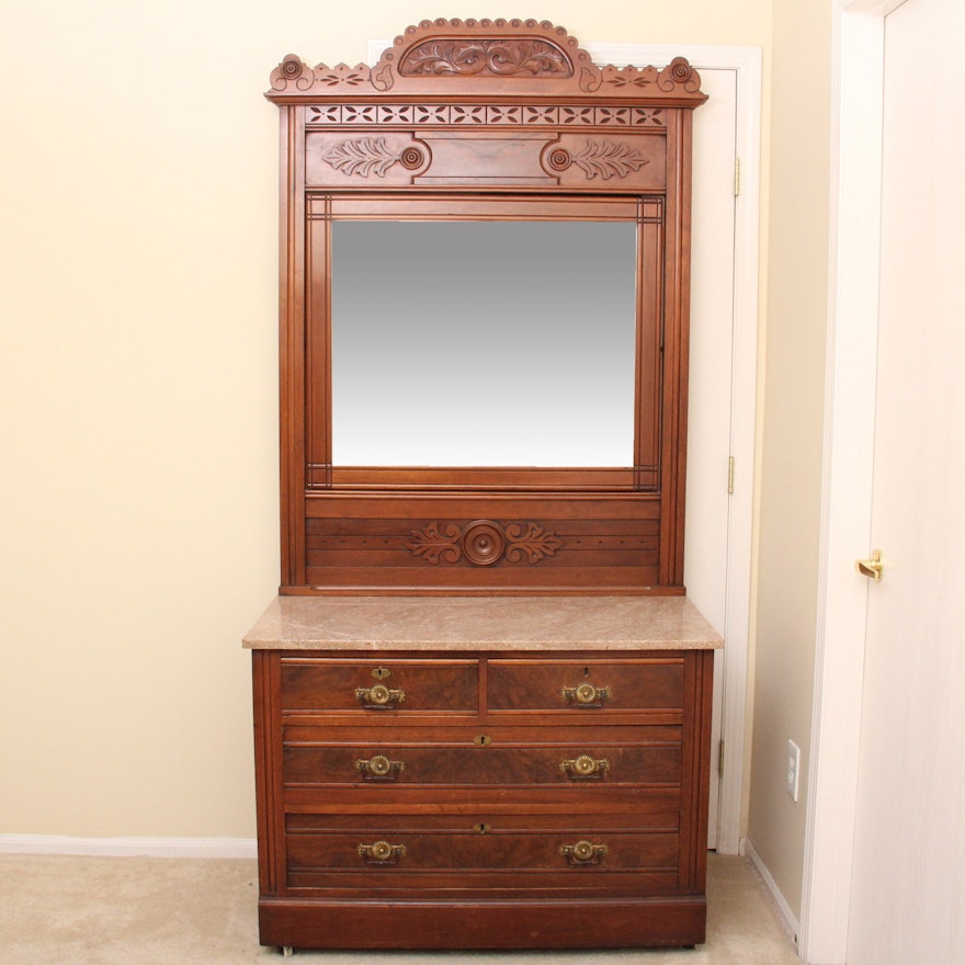 Eastlake Dresser with Swing Mirror