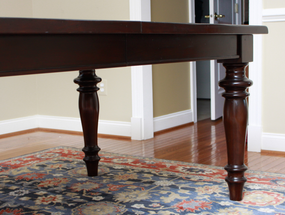 Pottery Barn "Montego" Mahogany Dining Table with Leaves