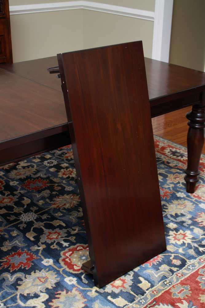 Pottery Barn "Montego" Mahogany Dining Table with Leaves