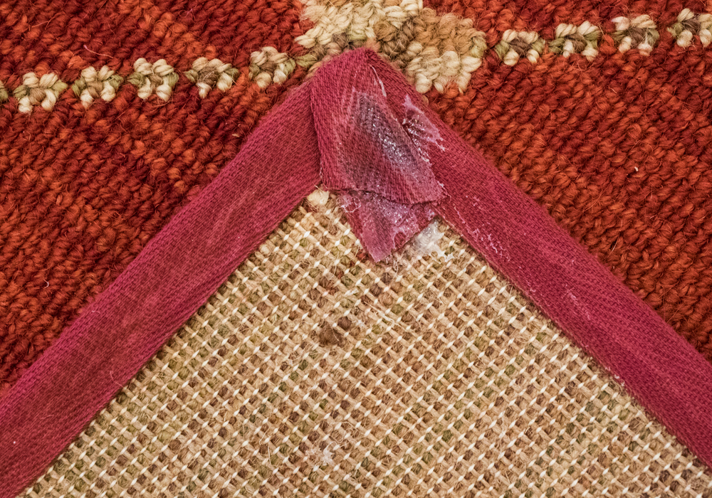 Red and Cream Area Rug