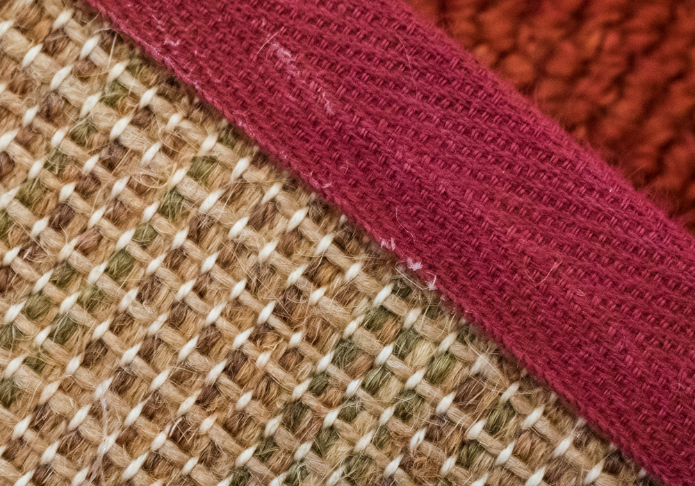 Red and Cream Area Rug