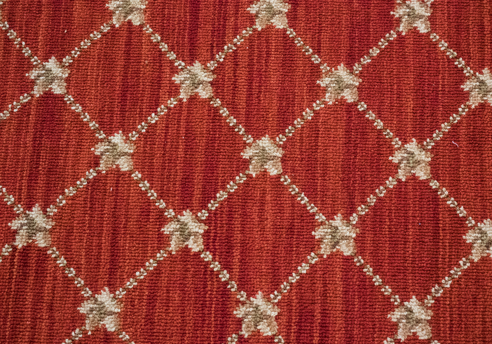 Red and Cream Area Rug