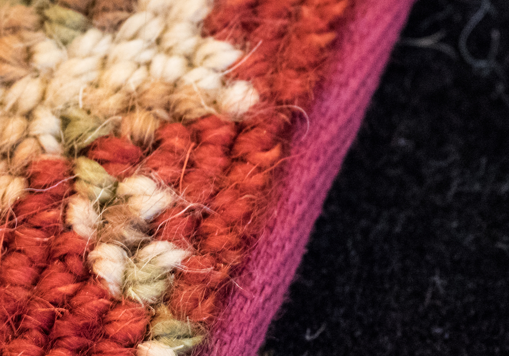 Red and Cream Area Rug