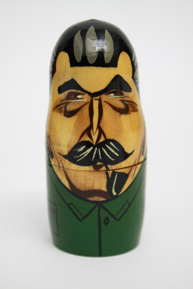 Pair of Hand Painted Russian Nesting Doll Sets