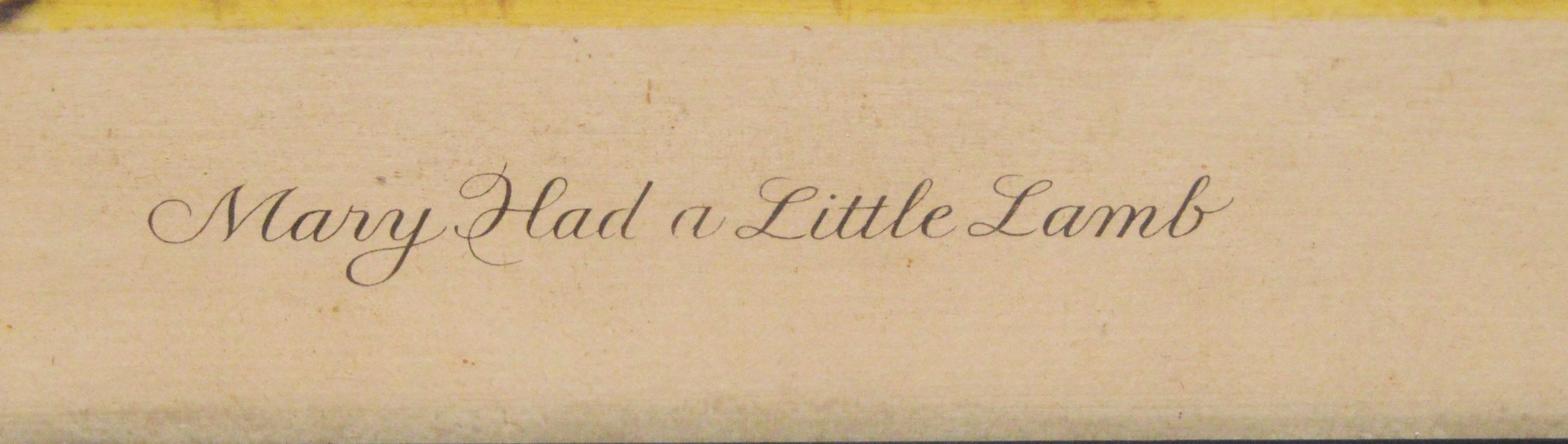 Vintage Print  Lithograph "Mary Had a Little Lamb"