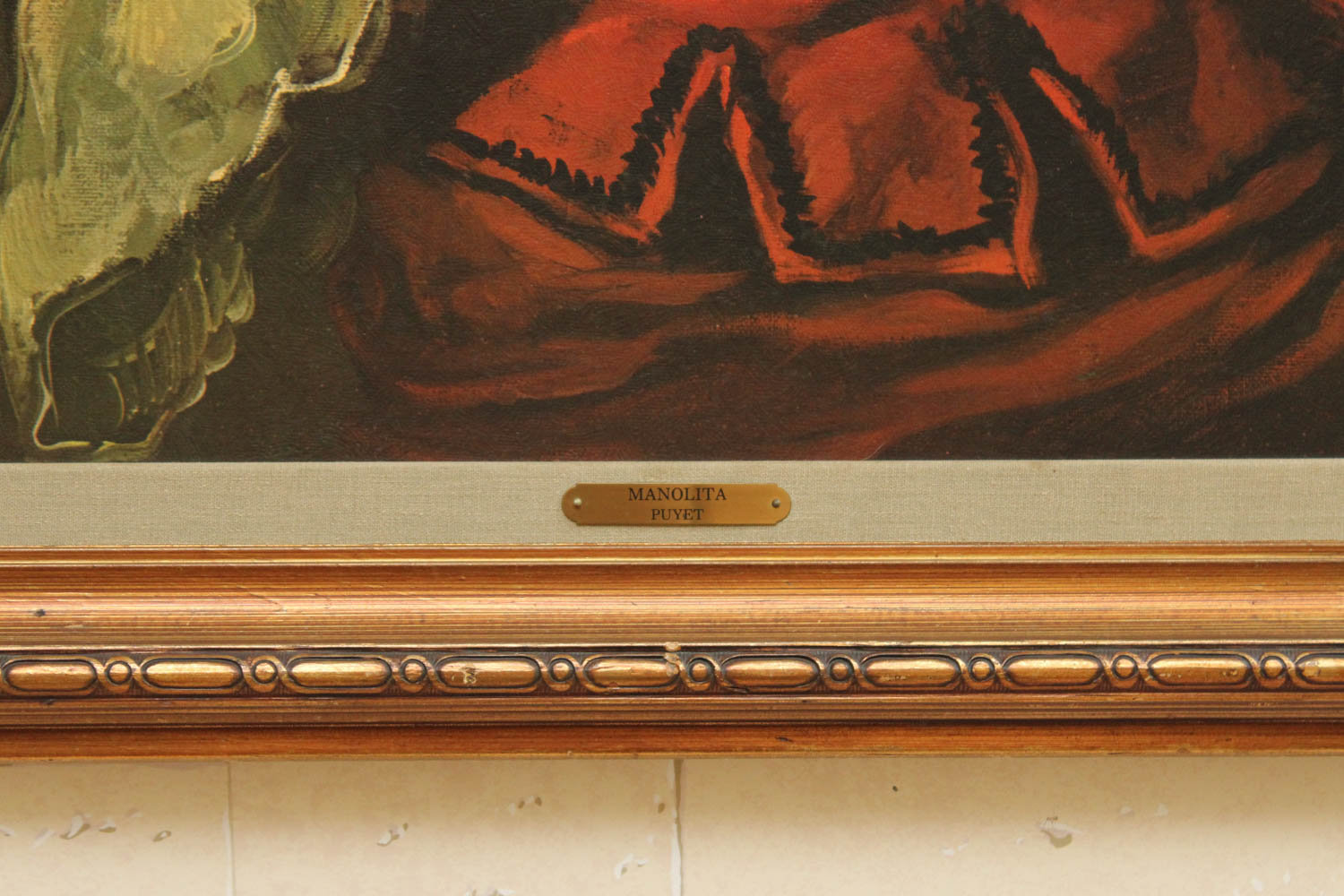 José Puyet Padilla "Manolita" Giclee on Board