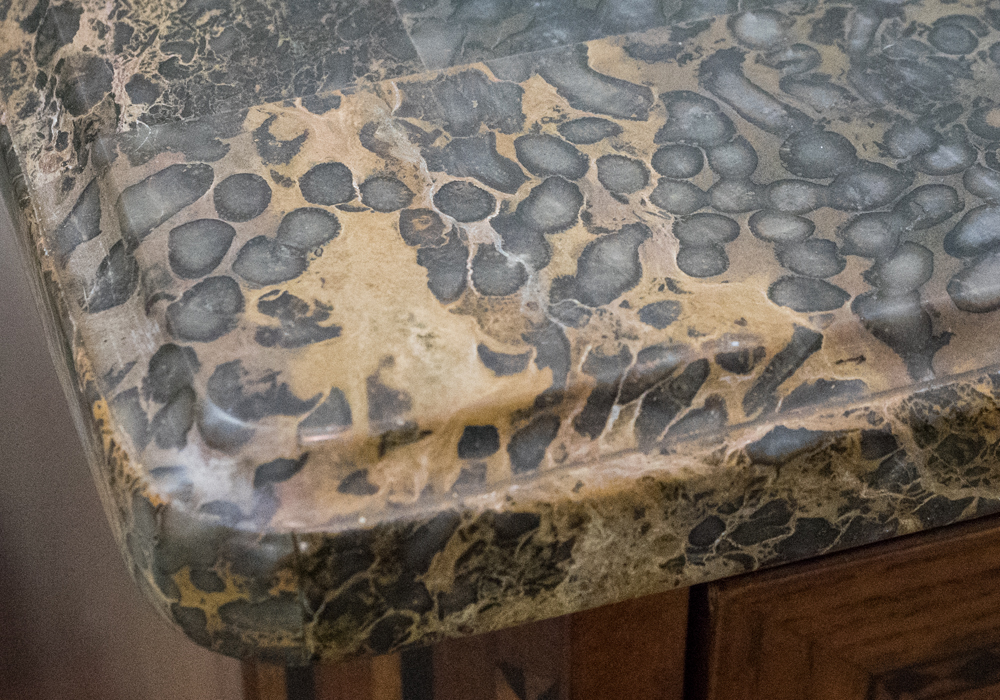 Louis XVI Style Oak and Marble Chest of Drawers