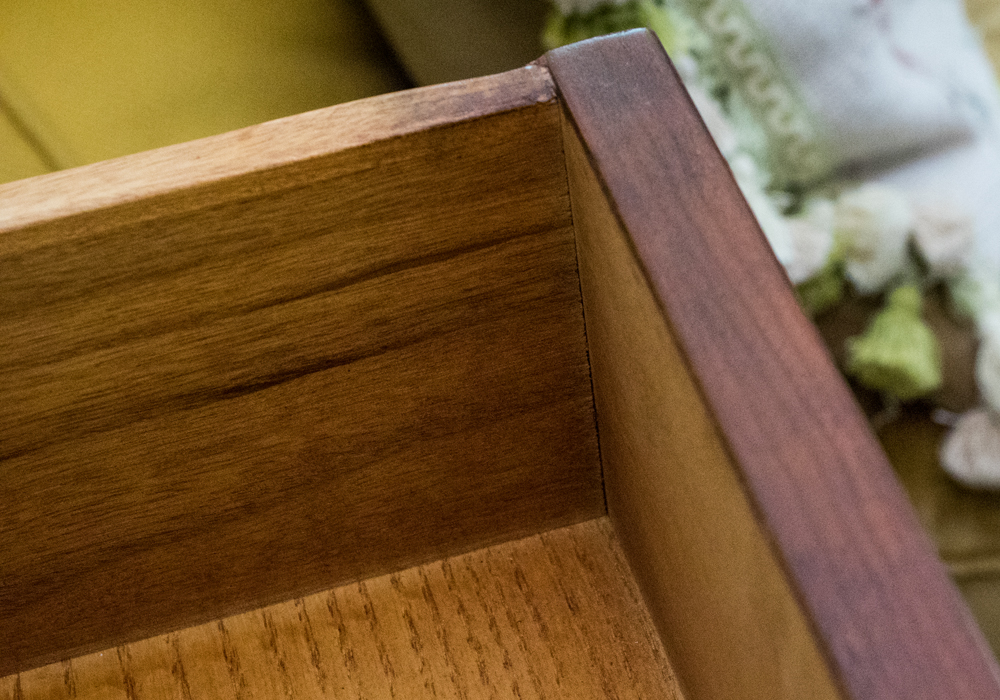 Louis XVI Style Oak and Marble Chest of Drawers