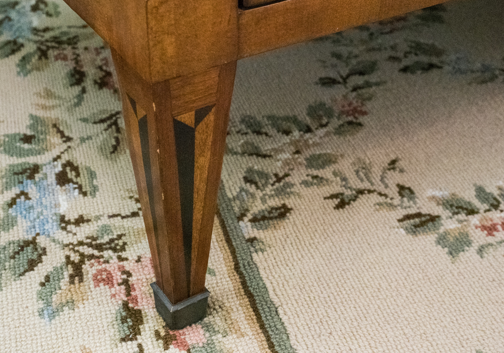 Louis XVI Style Oak and Marble Chest of Drawers
