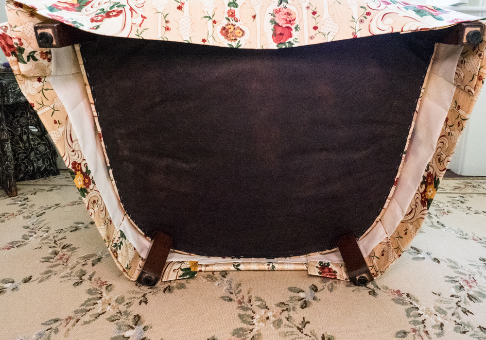 Tufted Floral Club Chair