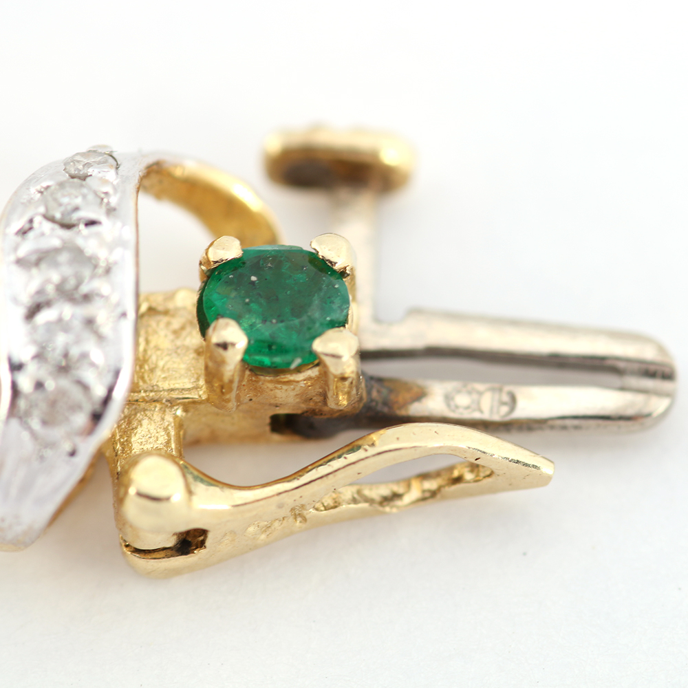 Emerald and Diamond 14K Gold Bracelet