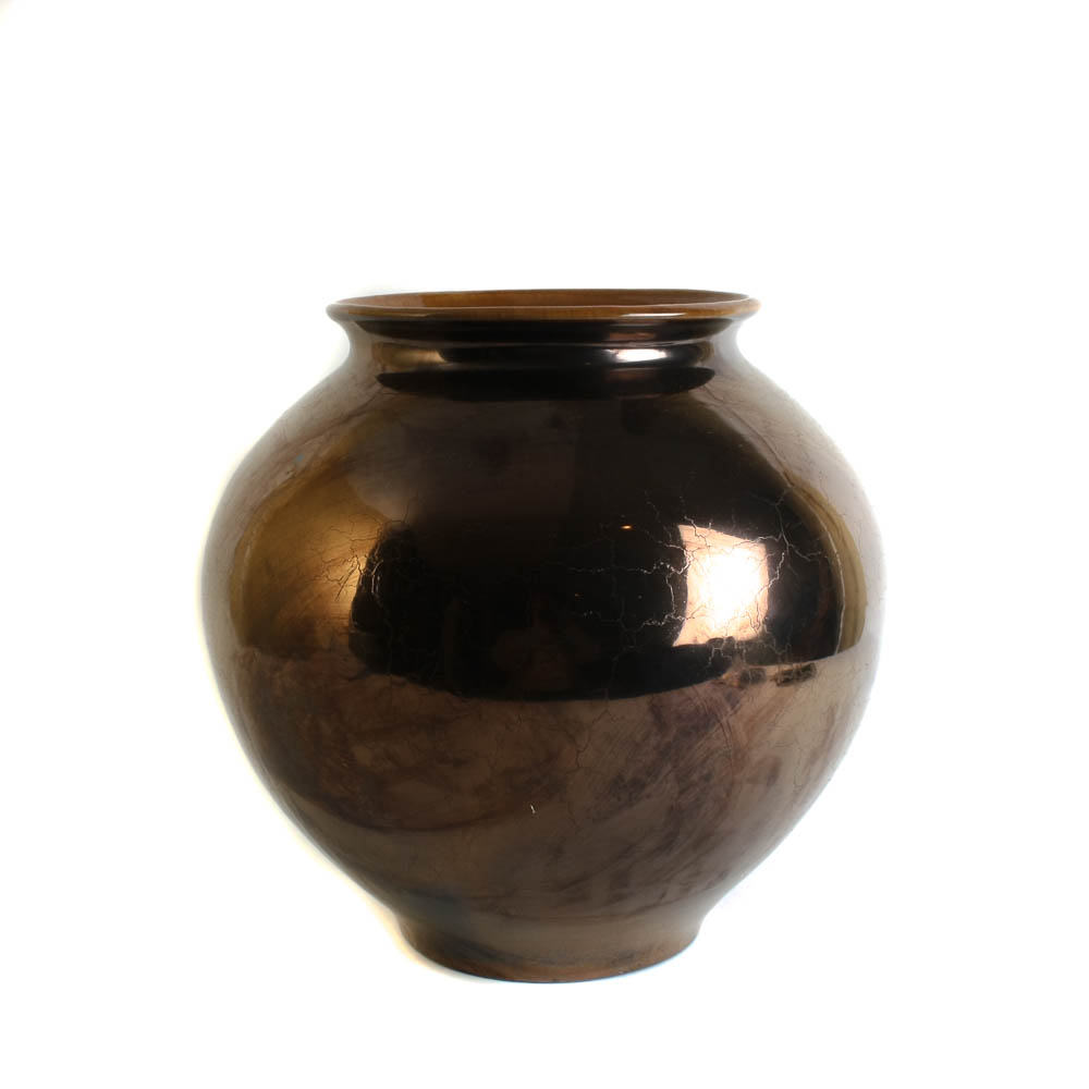 Red Wing Pottery "Town & Country" Jardiniere with Metallic Glaze