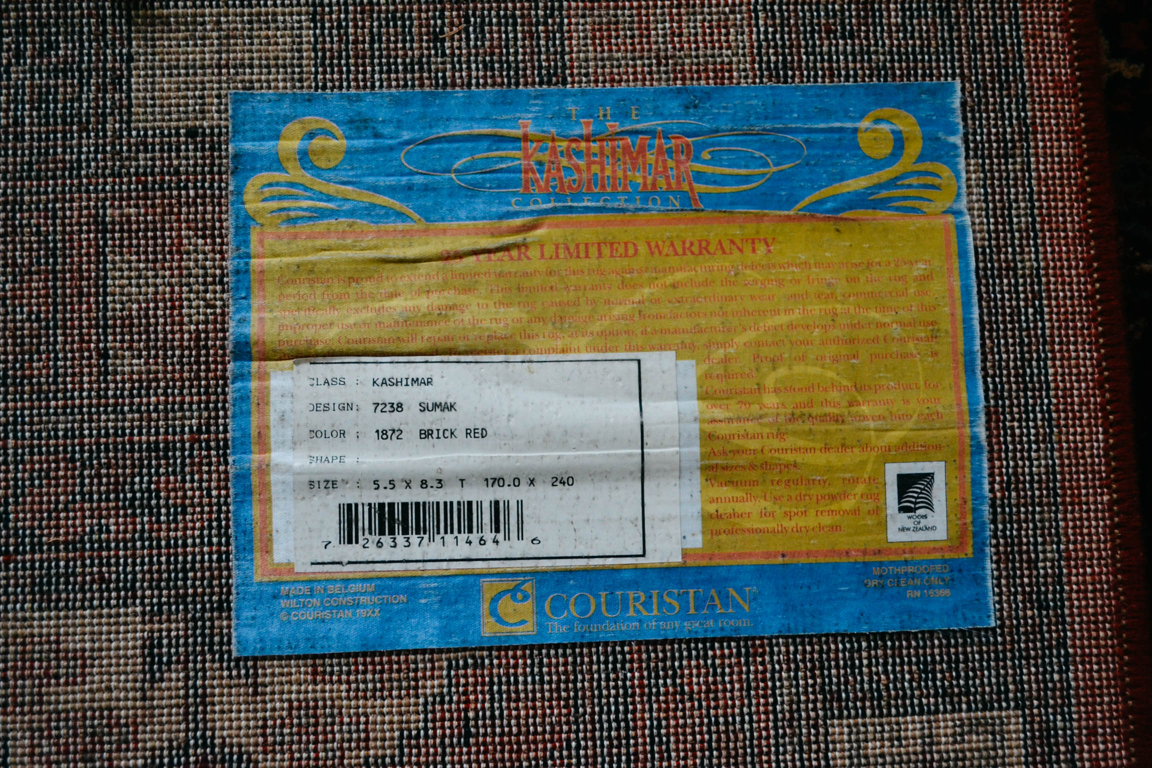 Kashimar Collection by Couristan " #7238 Sumak" Nomadic Inspired Rug