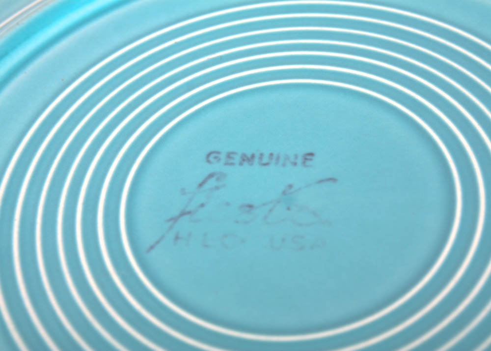 Collected Vintage Fiestaware Pieces in Turquoise Glaze