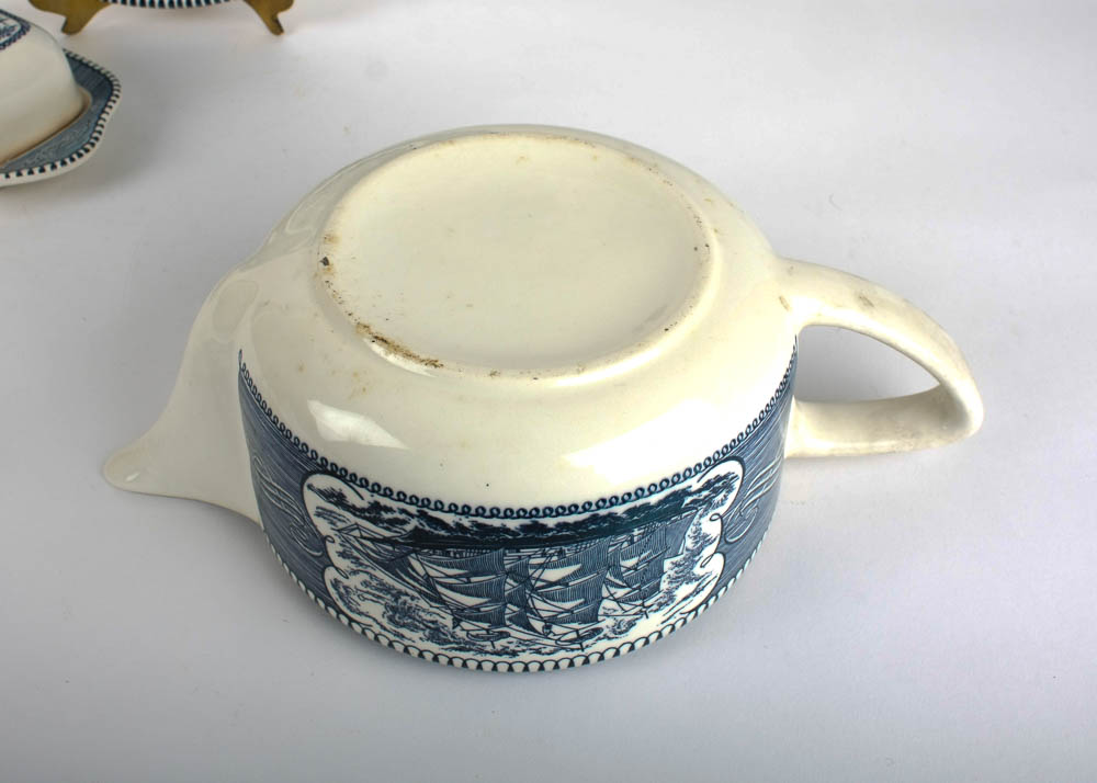 Royal Currier and Ives and Collected Transferware Table Items