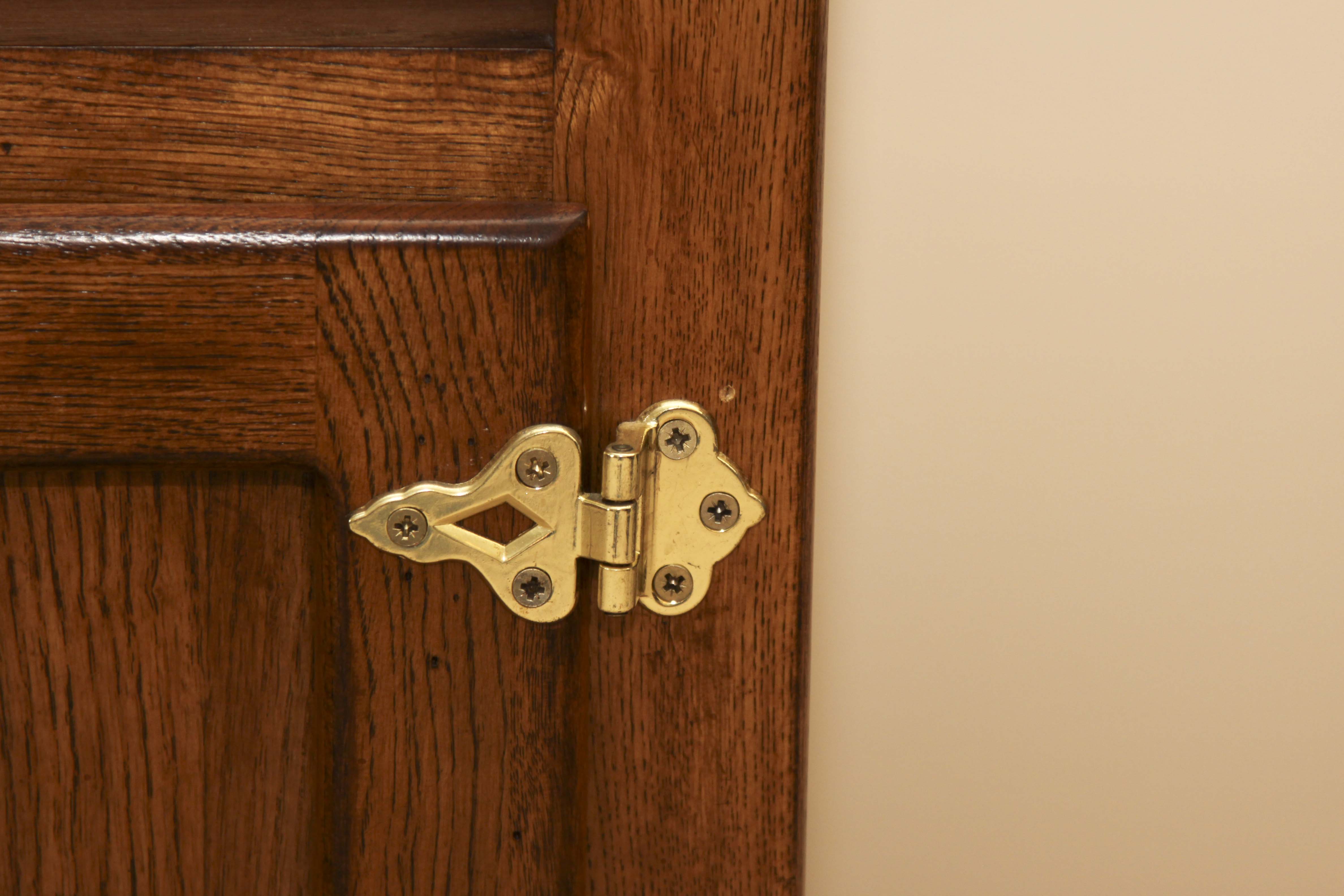 White Clad Reproduction Oak Ice Box Cabinet