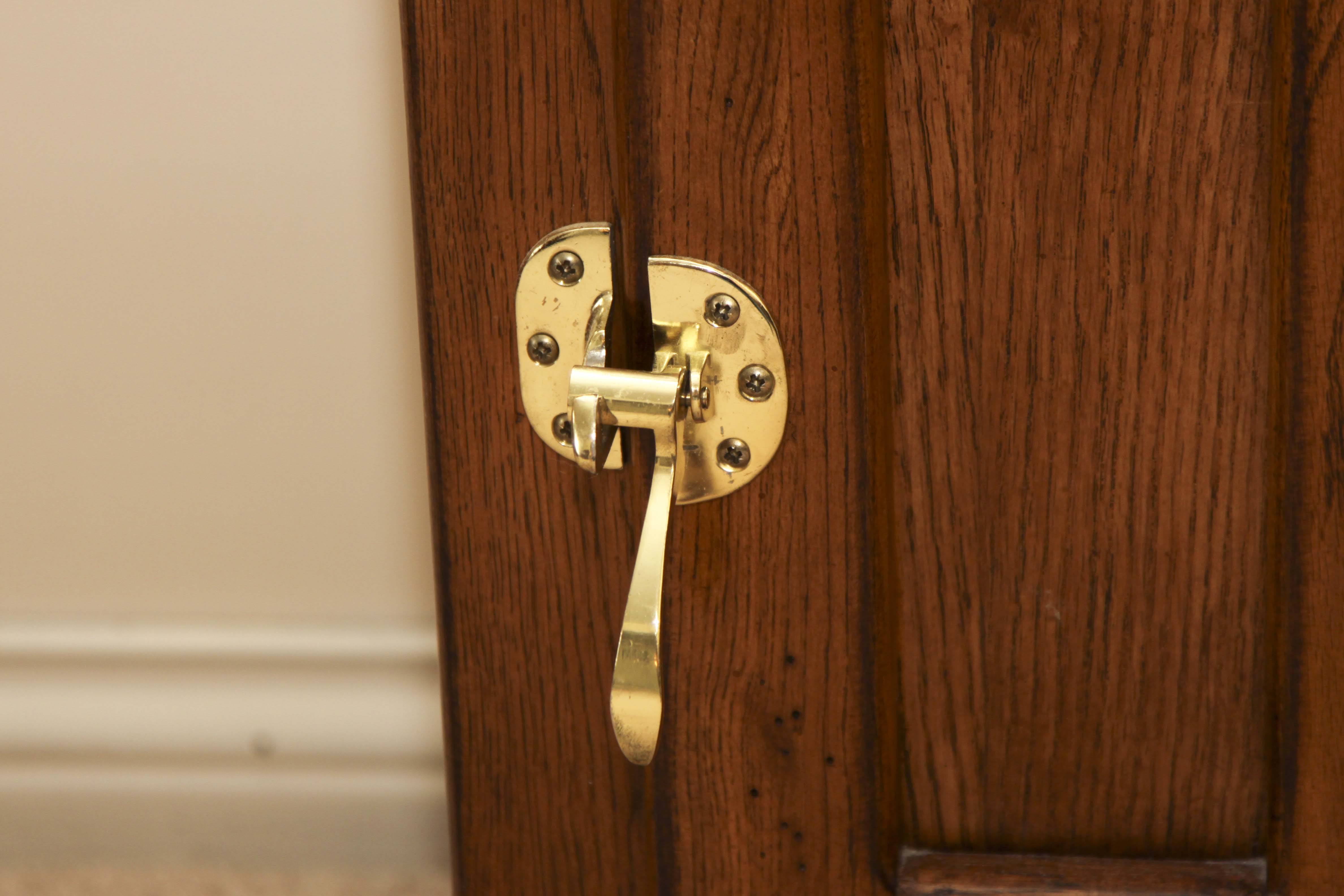 White Clad Reproduction Oak Ice Box Cabinet