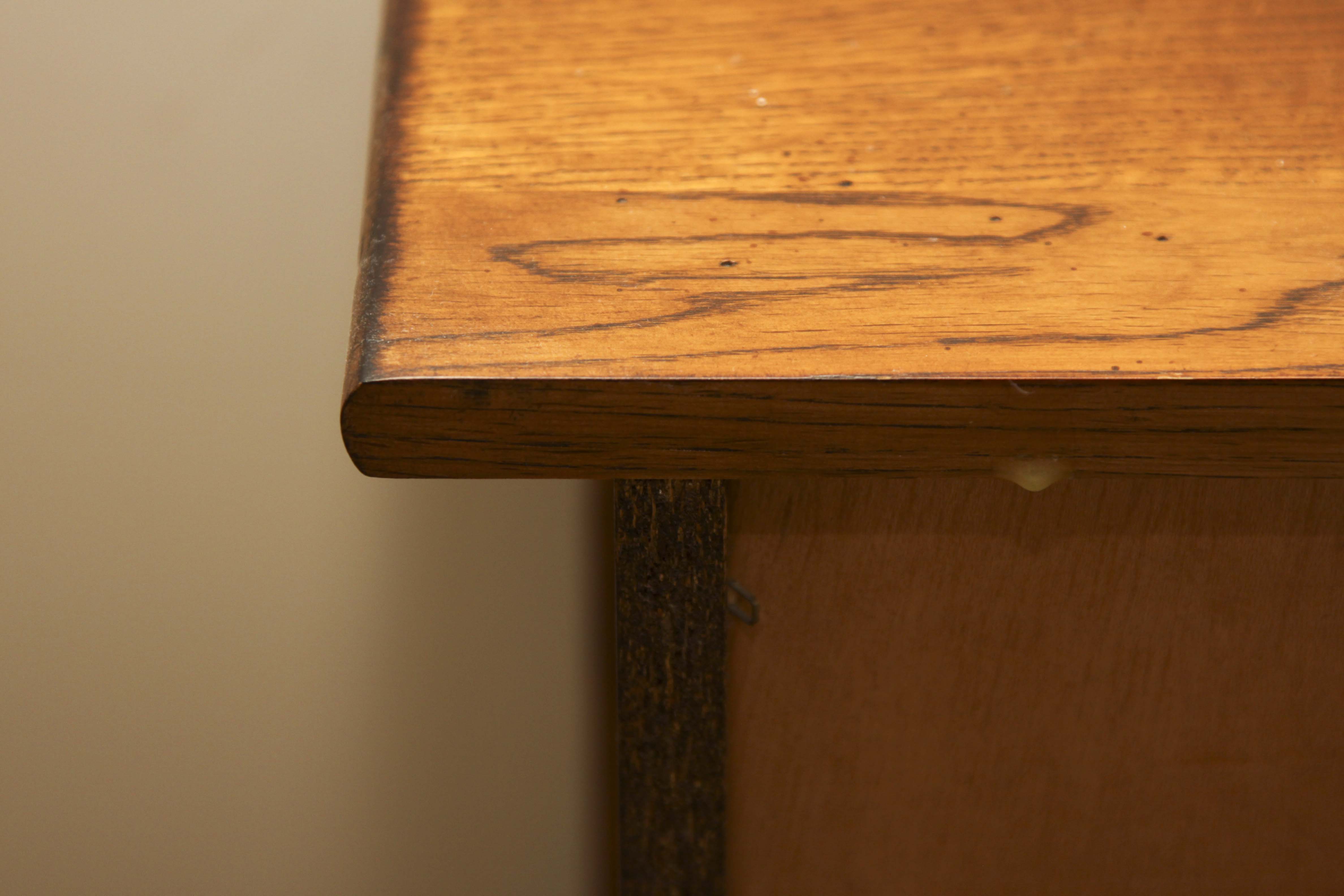 White Clad Reproduction Oak Ice Box Cabinet