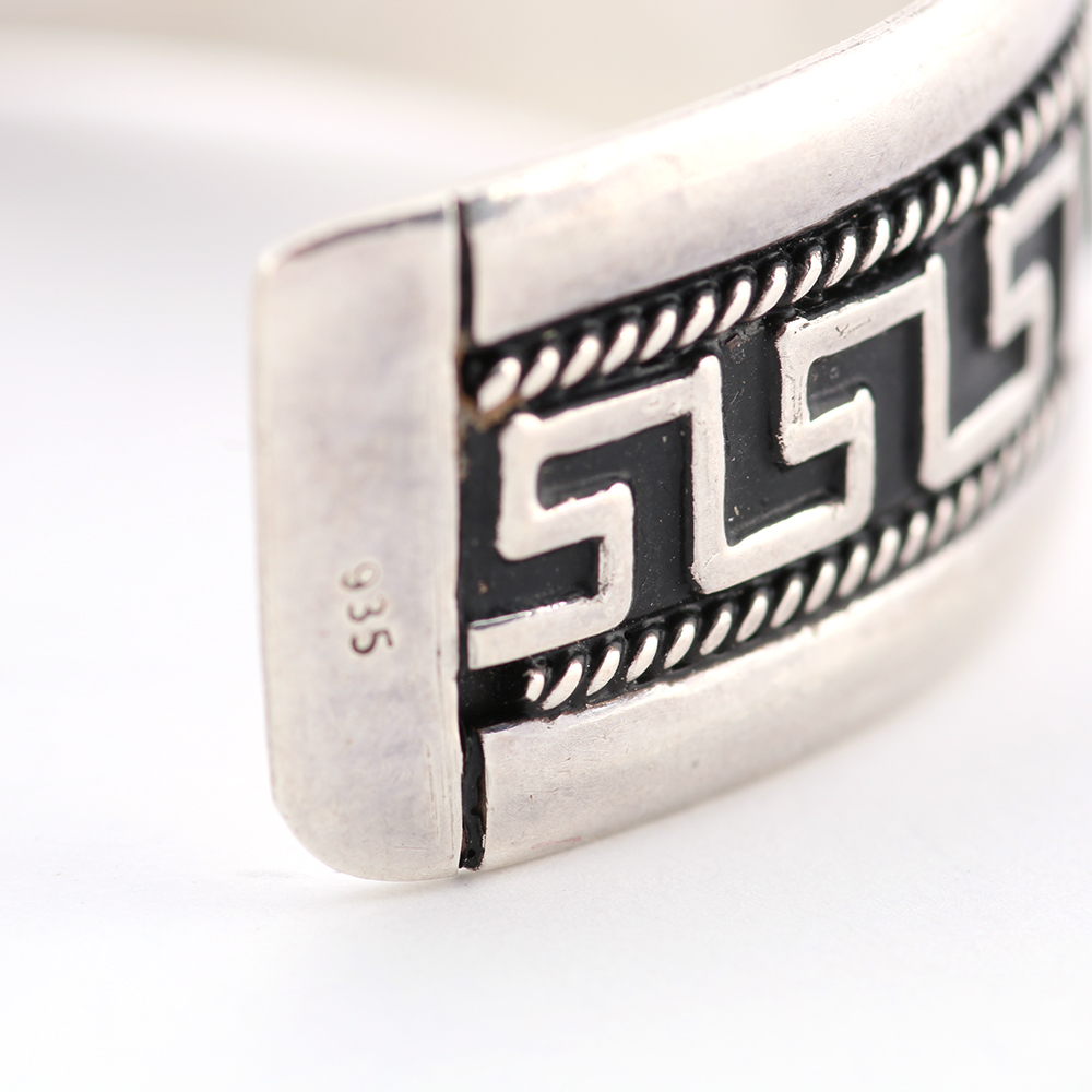 Sterling Silver Geometric Cuff Bracelet